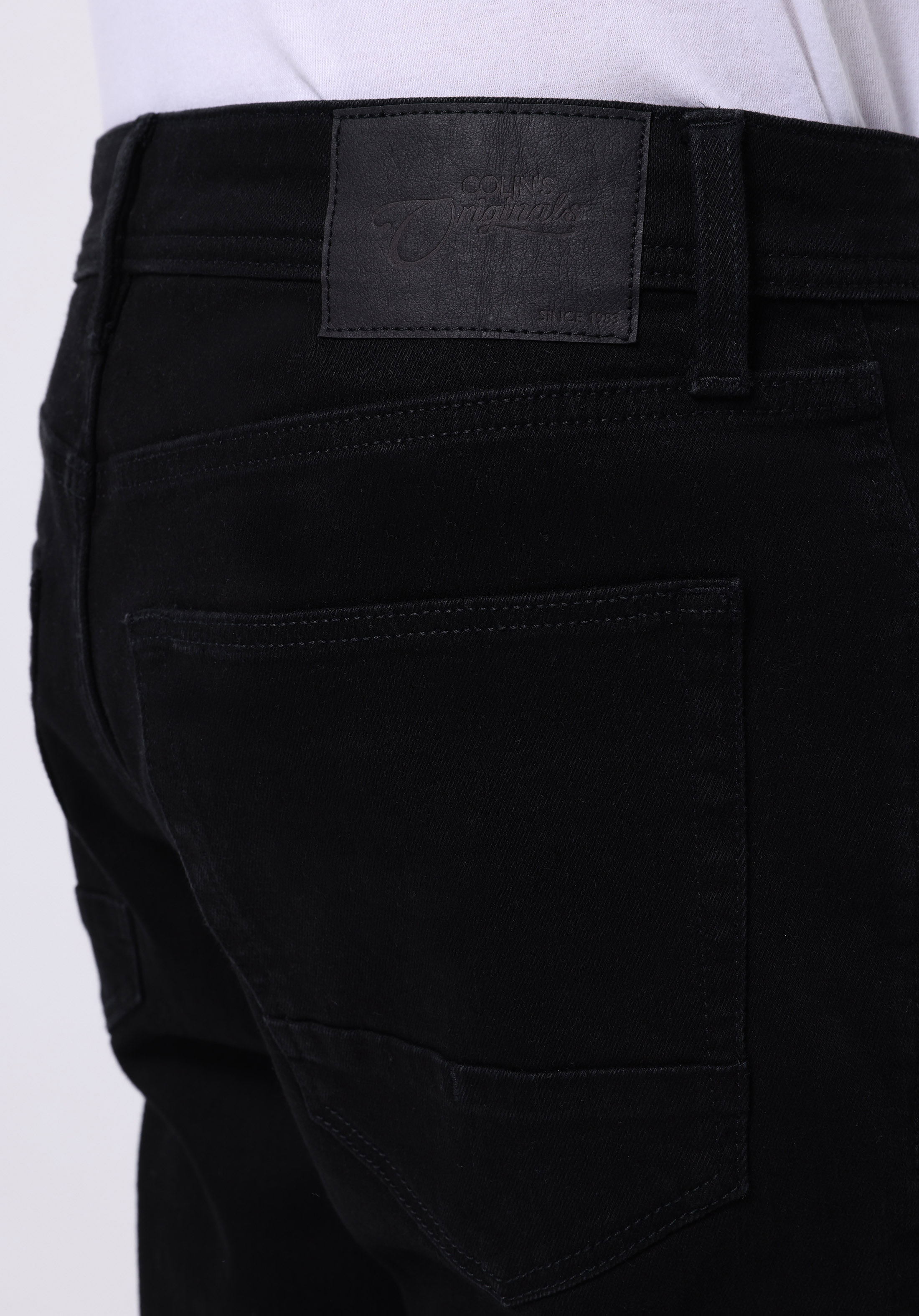 Показать информацию о Мужские черные джинсы straight fit прямые низкая посадка