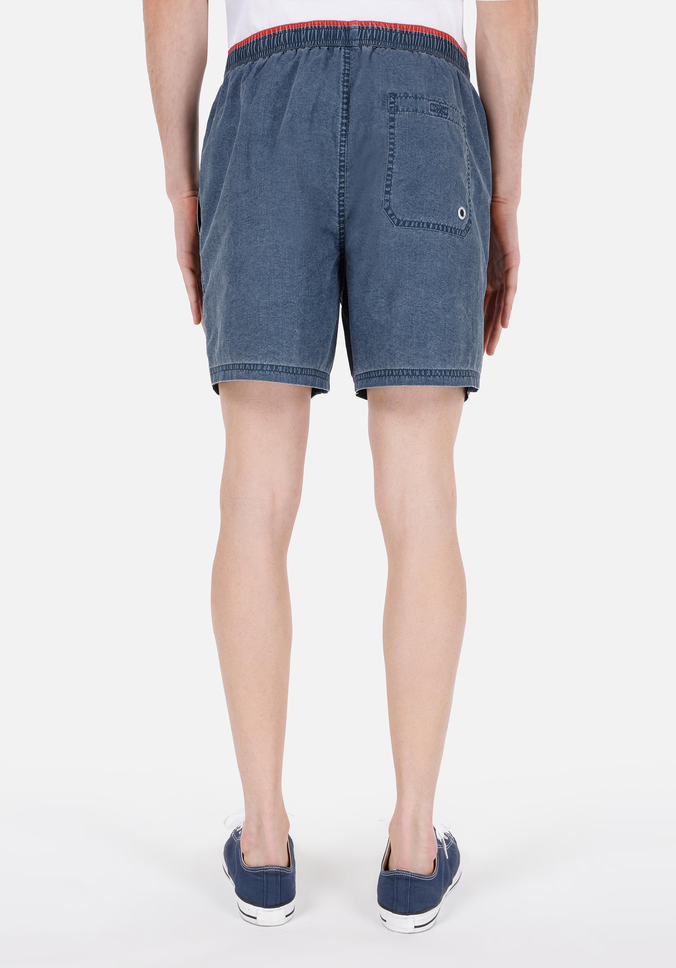 Показать информацию о Slim fit мужские синие плавательные шорты