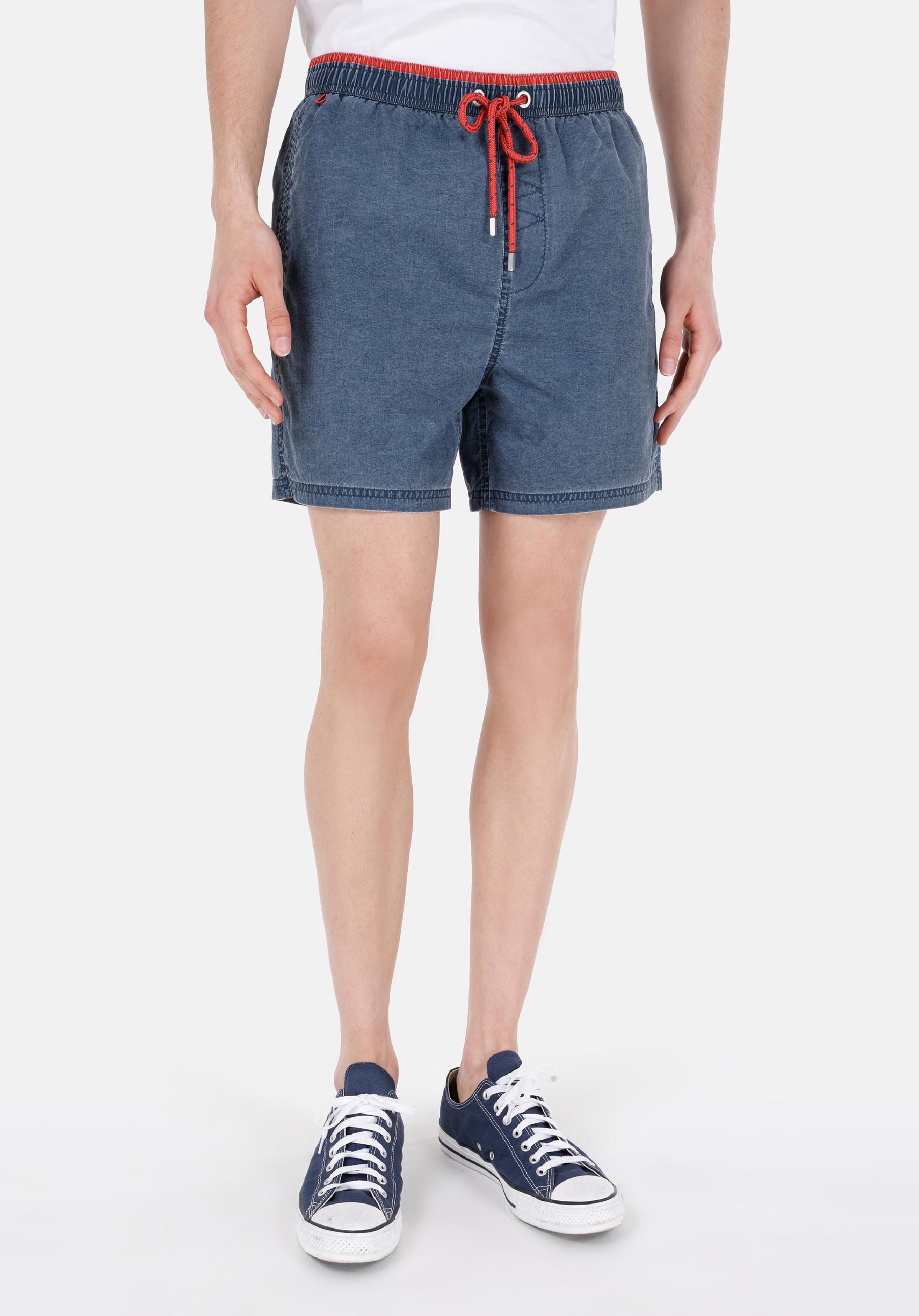 Показать информацию о Slim fit мужские синие плавательные шорты