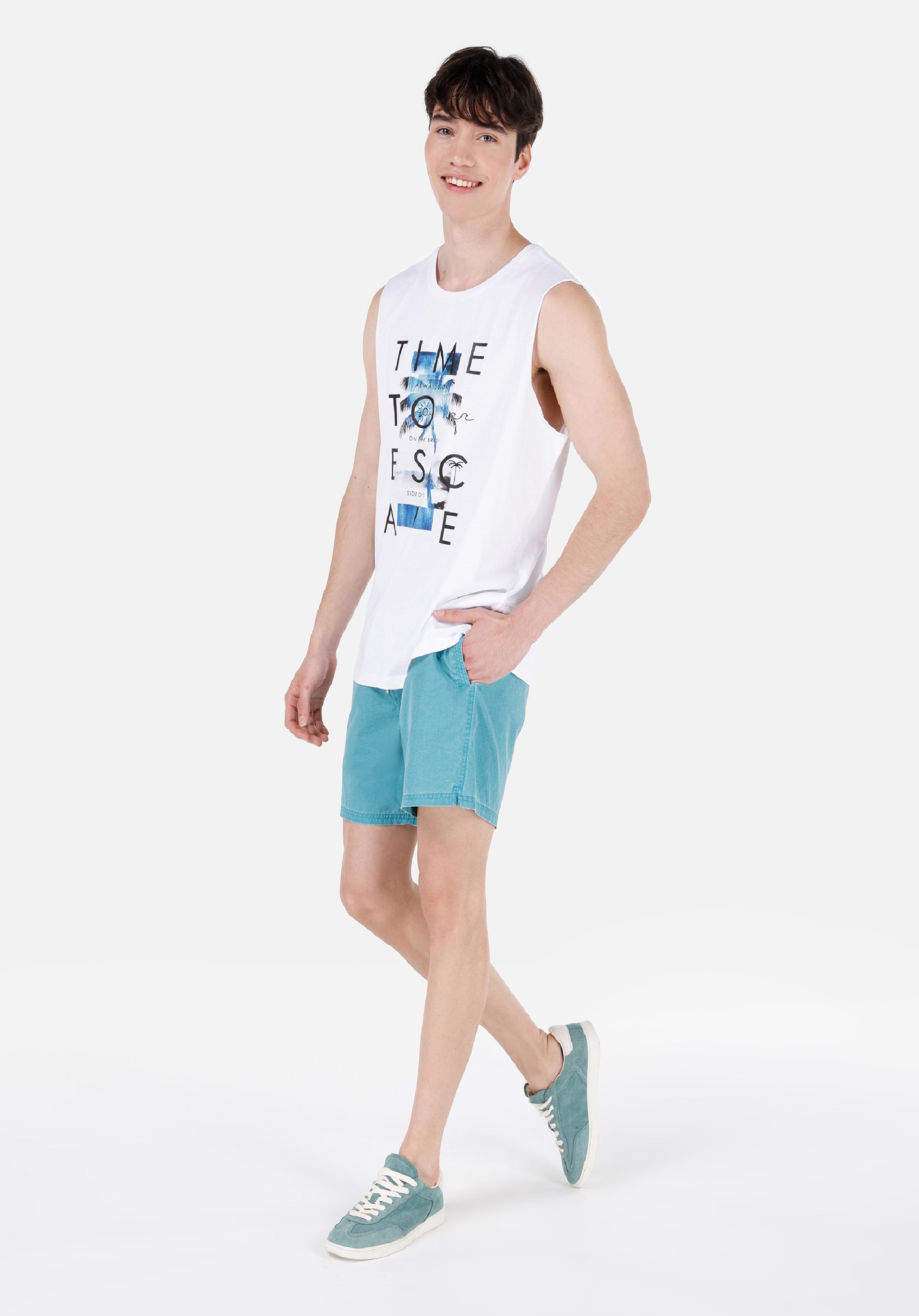 Показать информацию о Slim fit мужские синие плавательные шорты