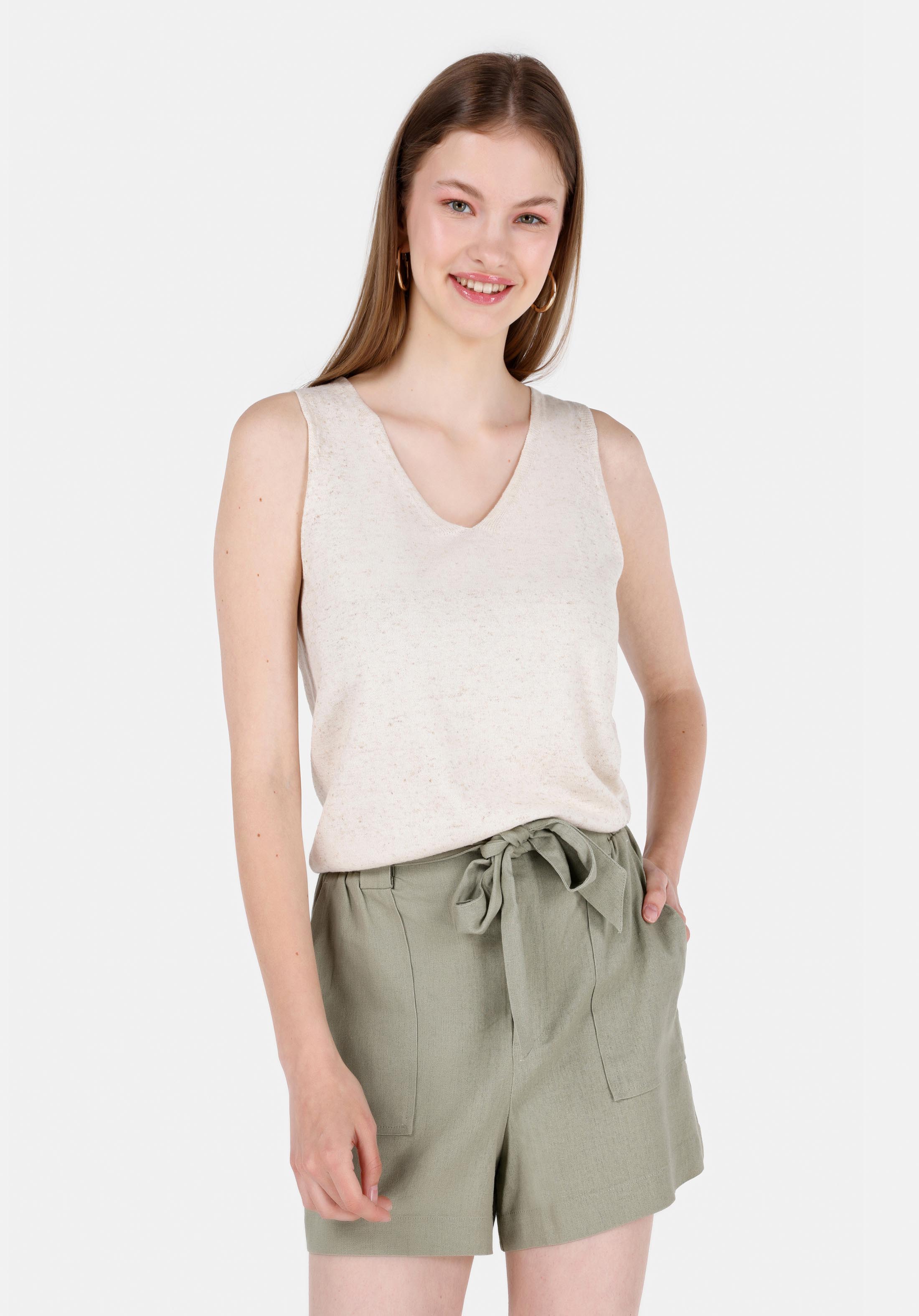 Показать информацию о Slim fit женский экрю свитер
