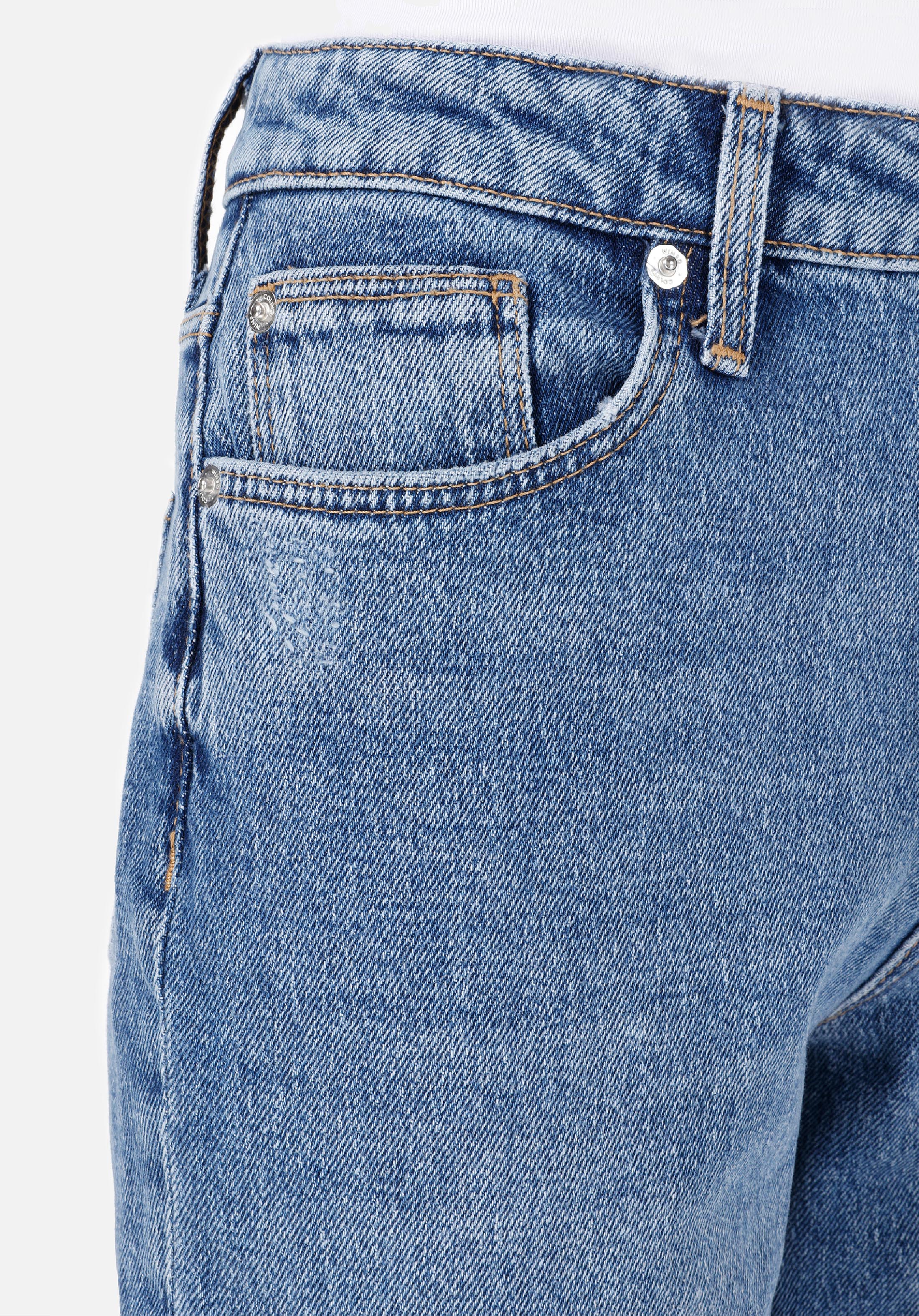 Показать информацию о Mom fit slim leg женские джинсы цвета индиго