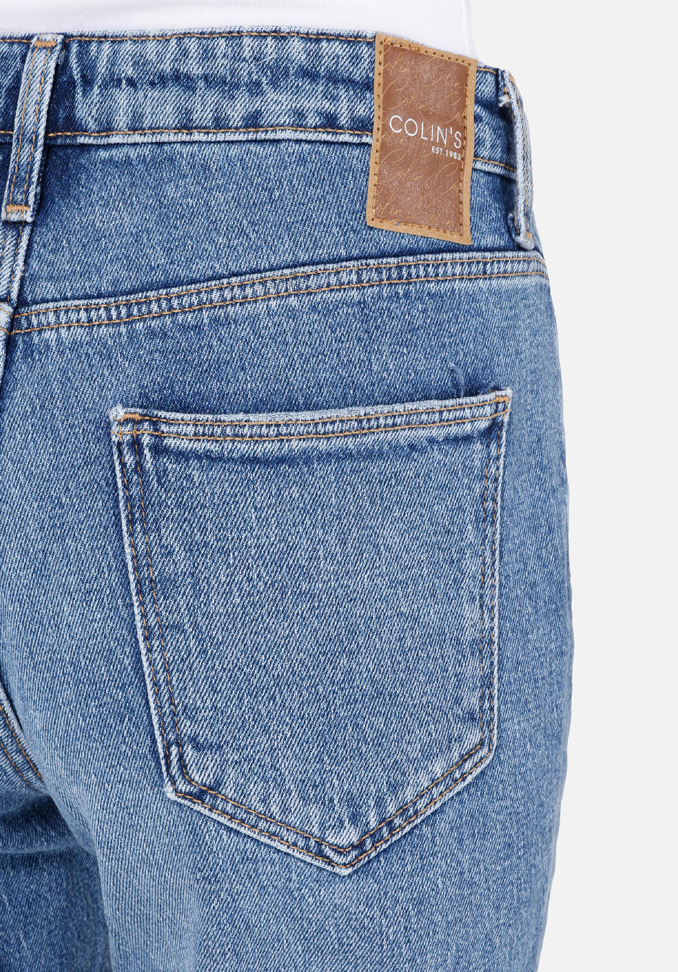 Показать информацию о Mom fit slim leg женские джинсы цвета индиго