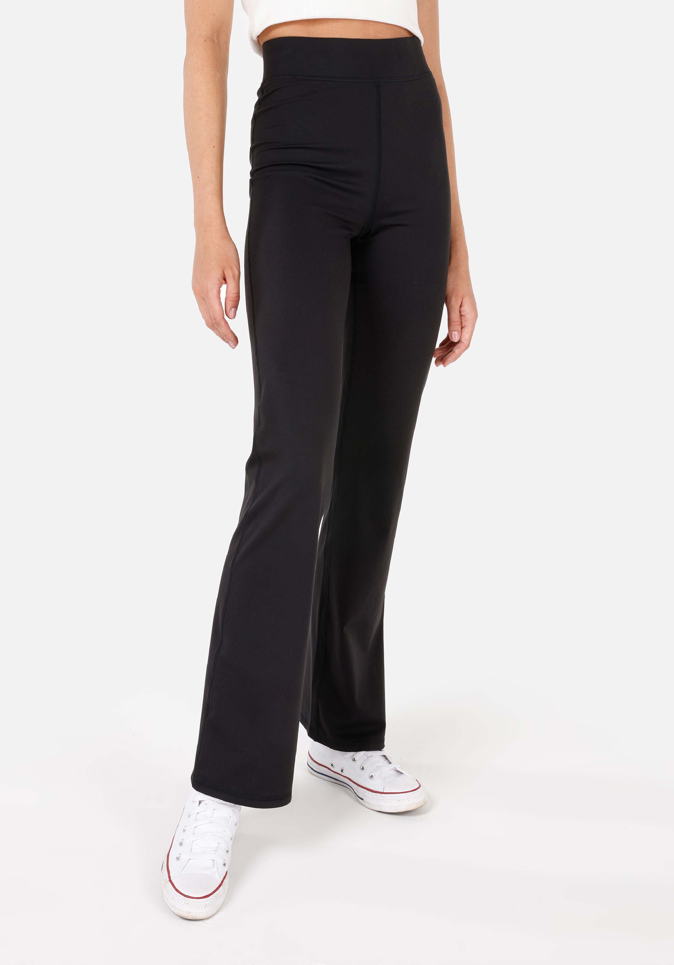 Показать информацию о Slim fit rise талия женские черные трикотажные колготки