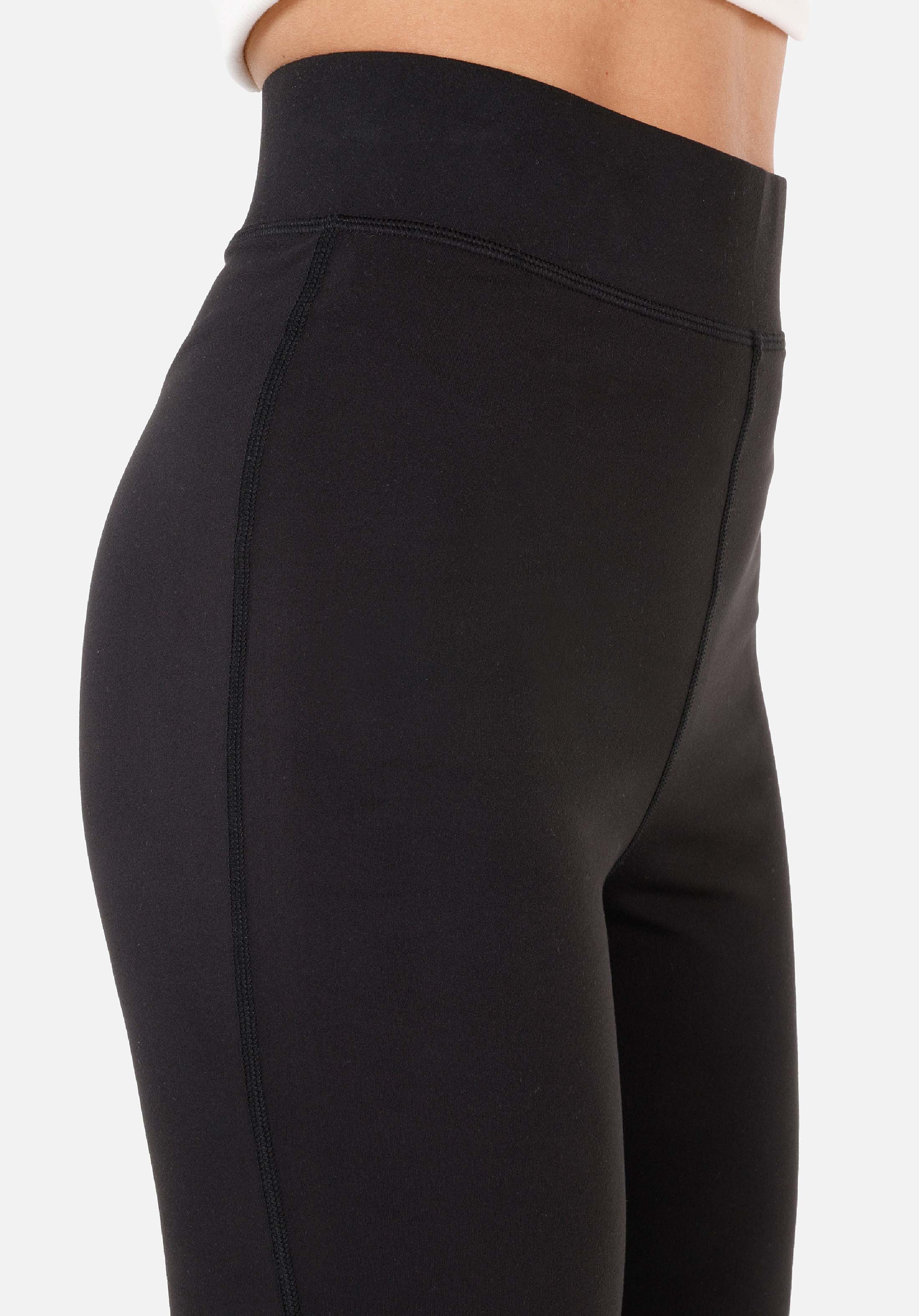 Показать информацию о Slim fit rise талия женские черные трикотажные колготки