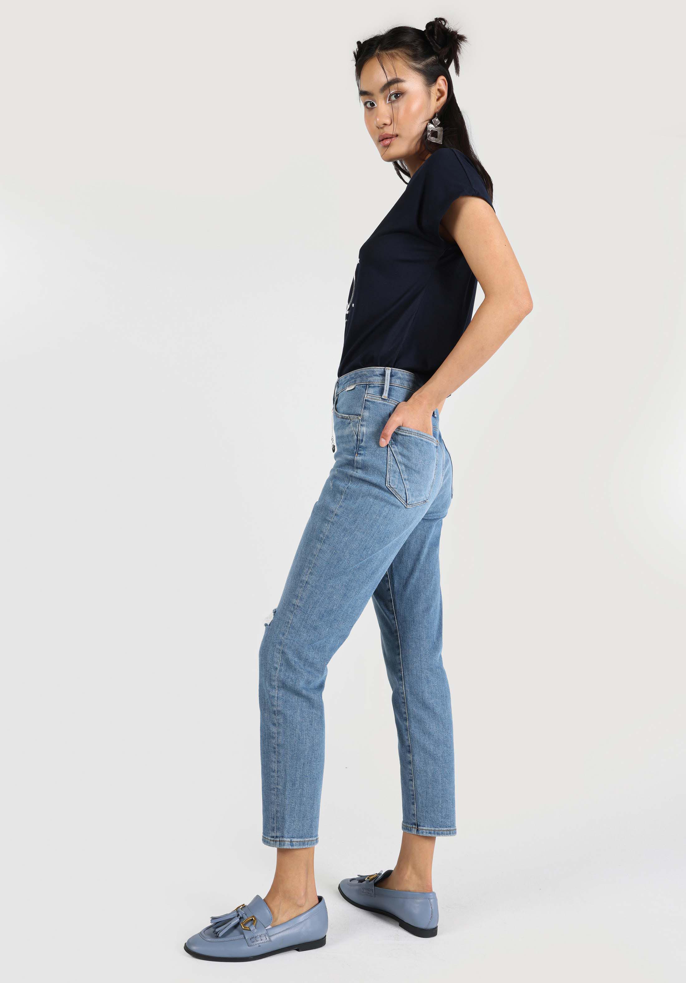 Показать информацию о Slim fit средний талия узкие женские джинсы