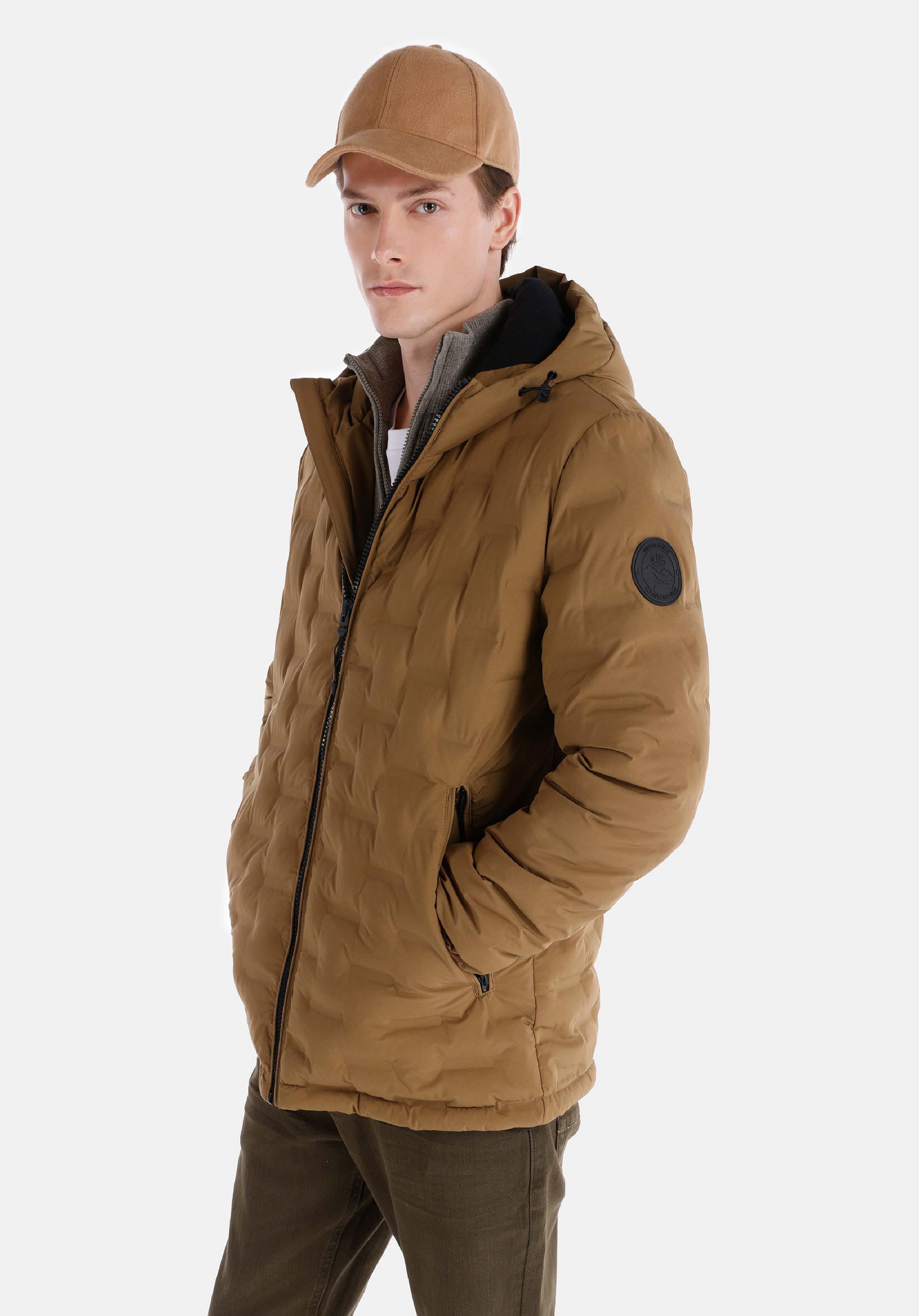 Показать информацию о Slim fit мужское коричневое пальто