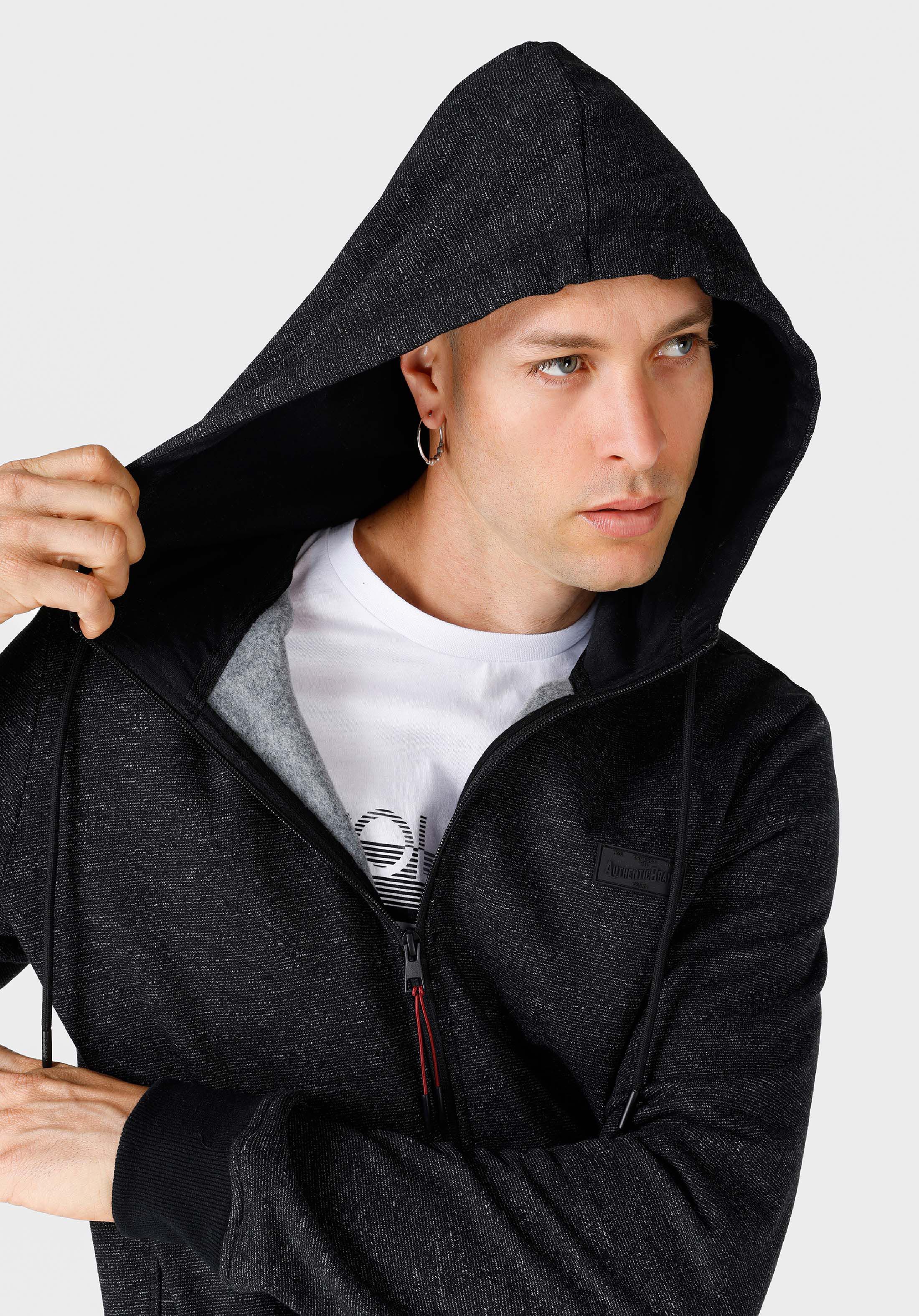 Показать информацию о Slim fit мужская толстовка антрацитового цвета