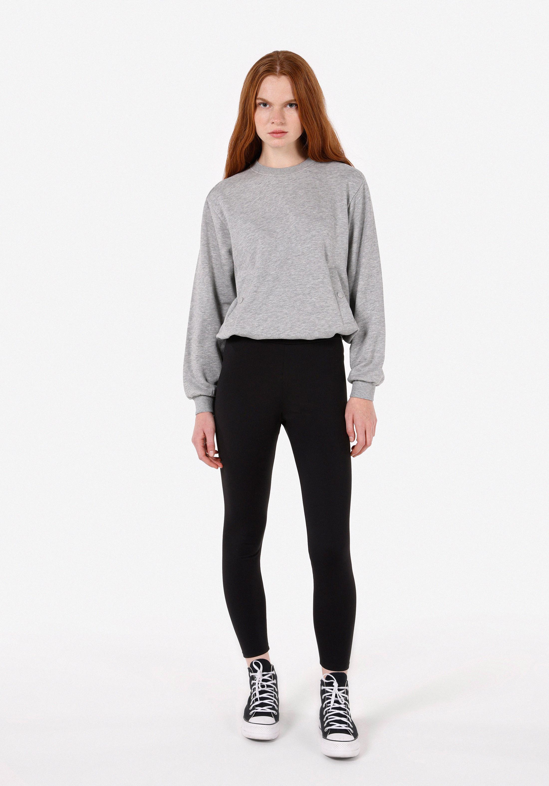 Показать информацию о Slim fit rise талия женские черные трикотажные колготки