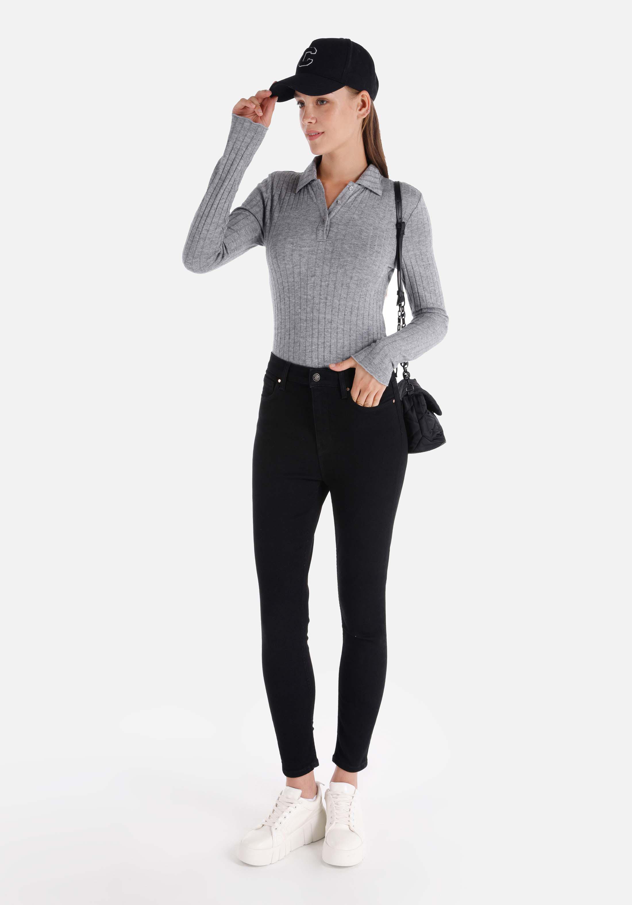 Показать информацию о Женские джинсы деним skinny fit завышенная посадка