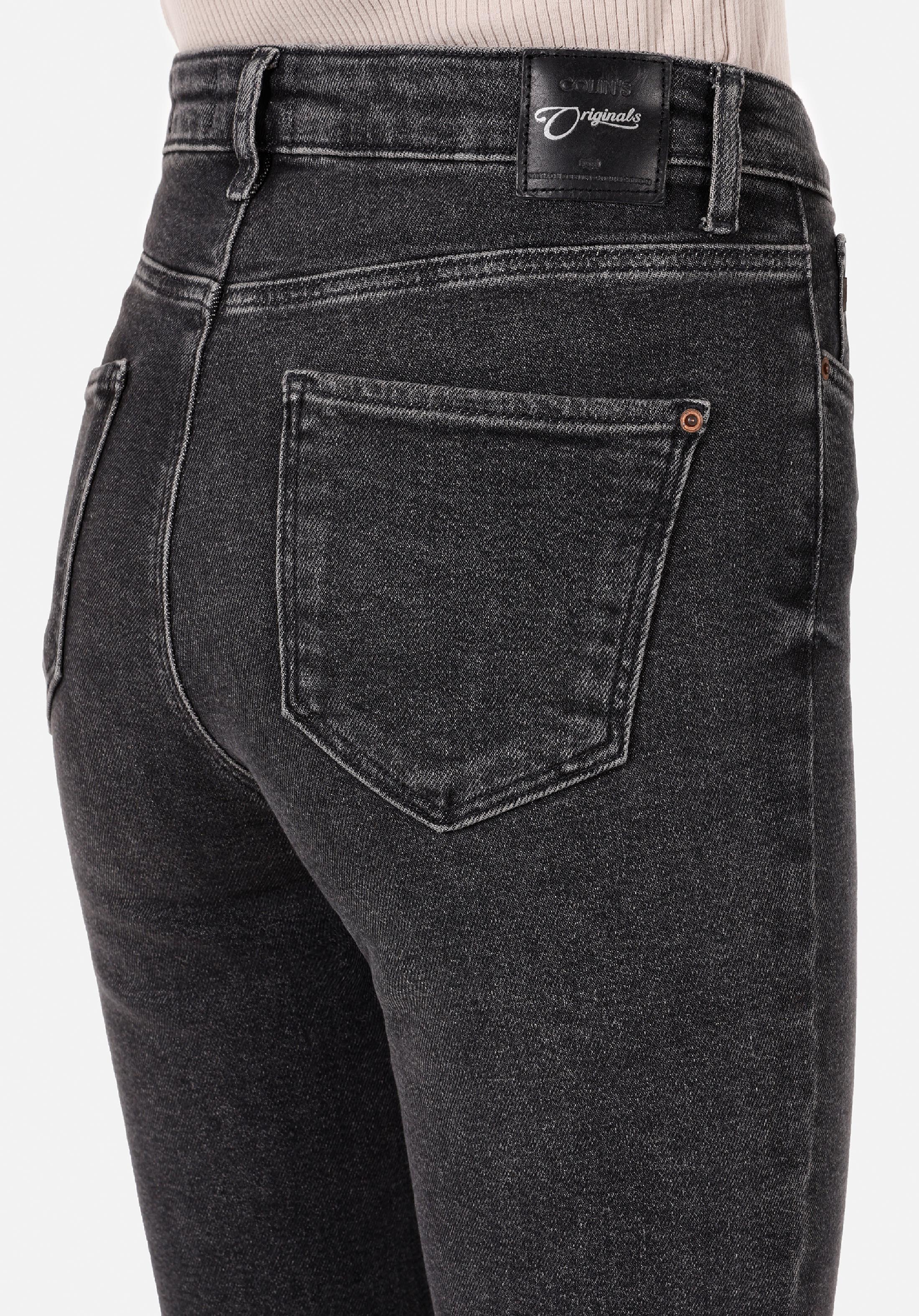 Показать информацию о Женские индиго джинсы slim fit средняя посадка узкий крой