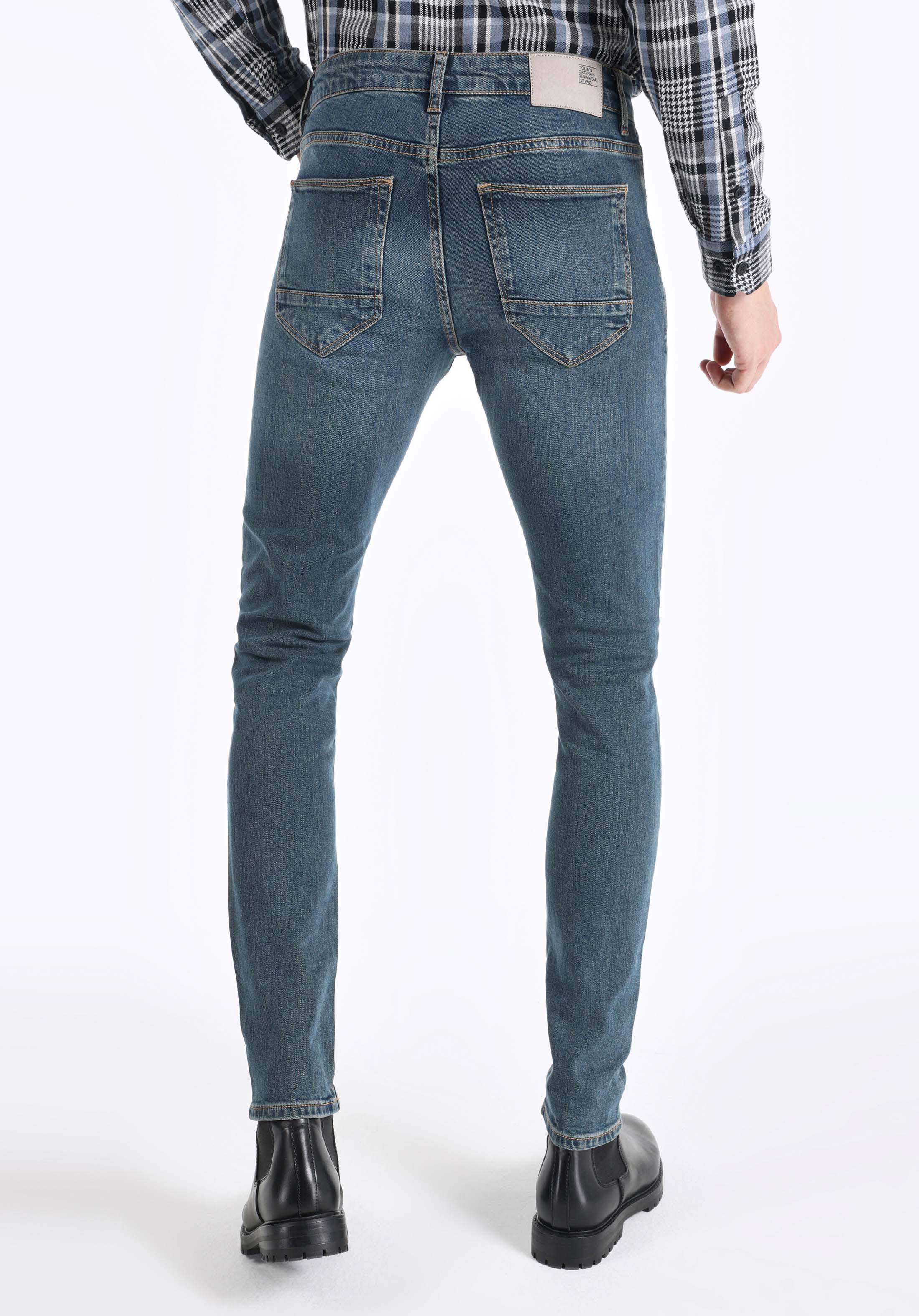 Показать информацию о Мужские джинсы деним slim fit низкая посадка