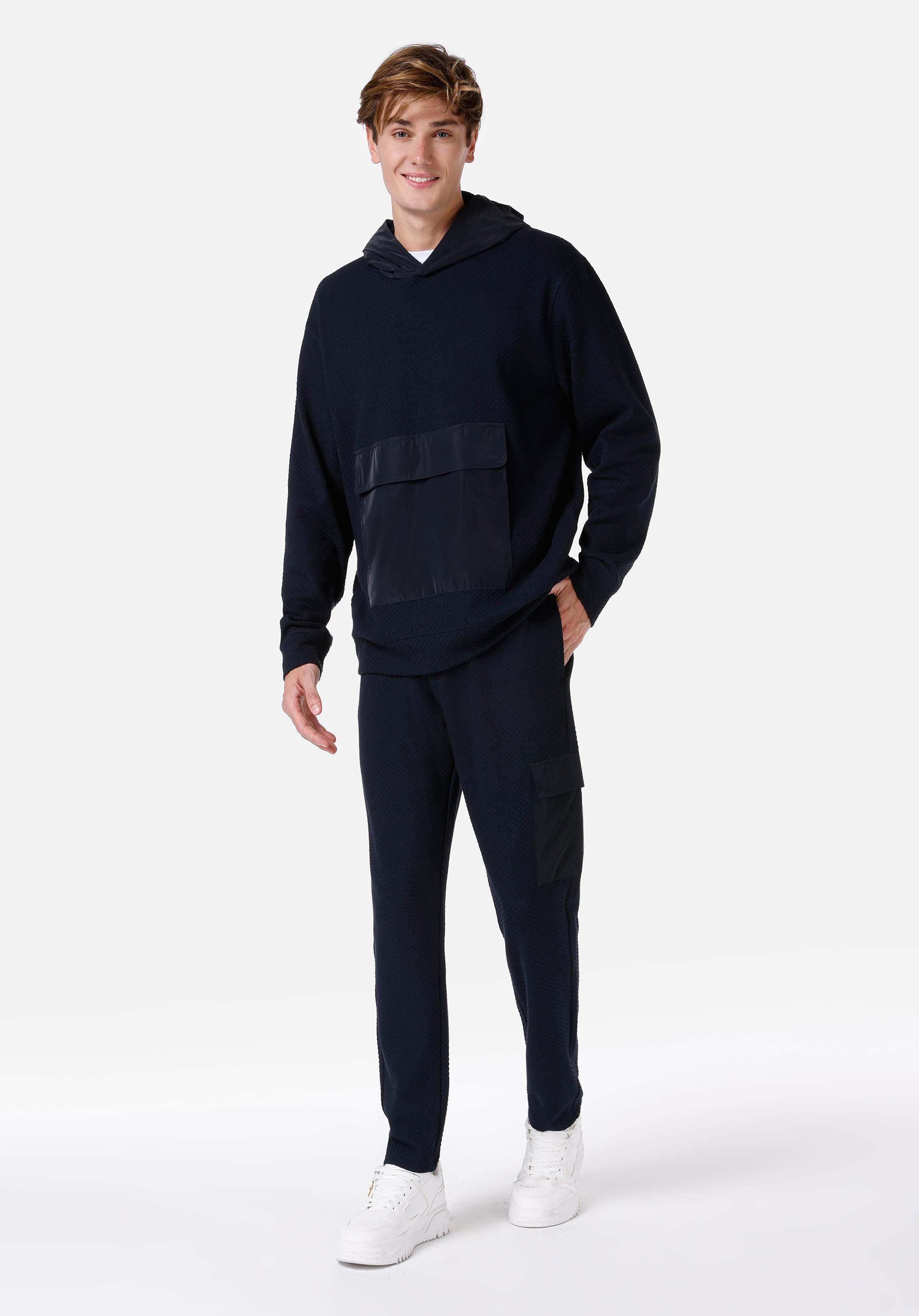 Показать информацию о Штаны мужские синие (navy blue) regular fit с посадкой на талии