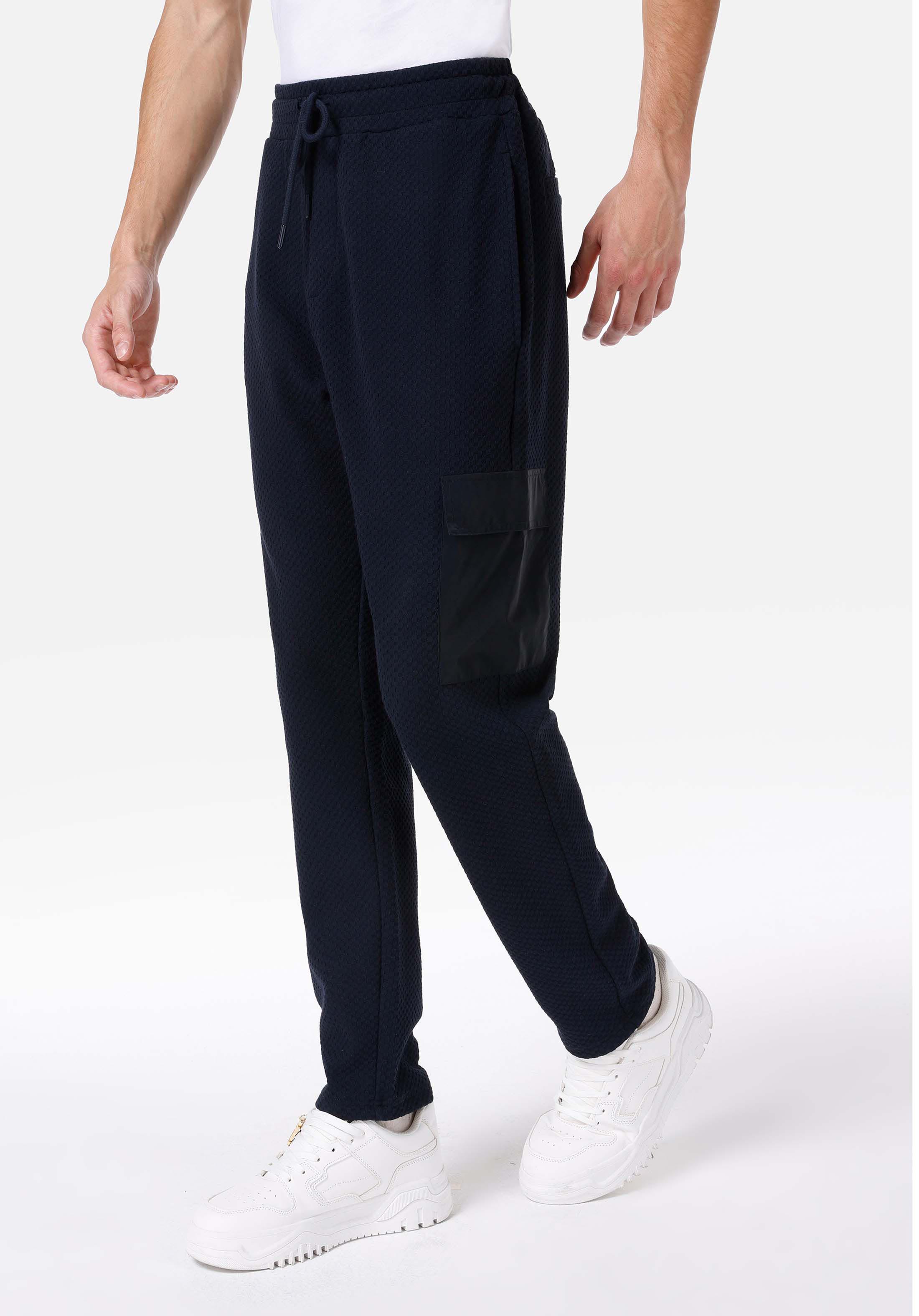 Показать информацию о Штаны мужские синие (navy blue) regular fit с посадкой на талии
