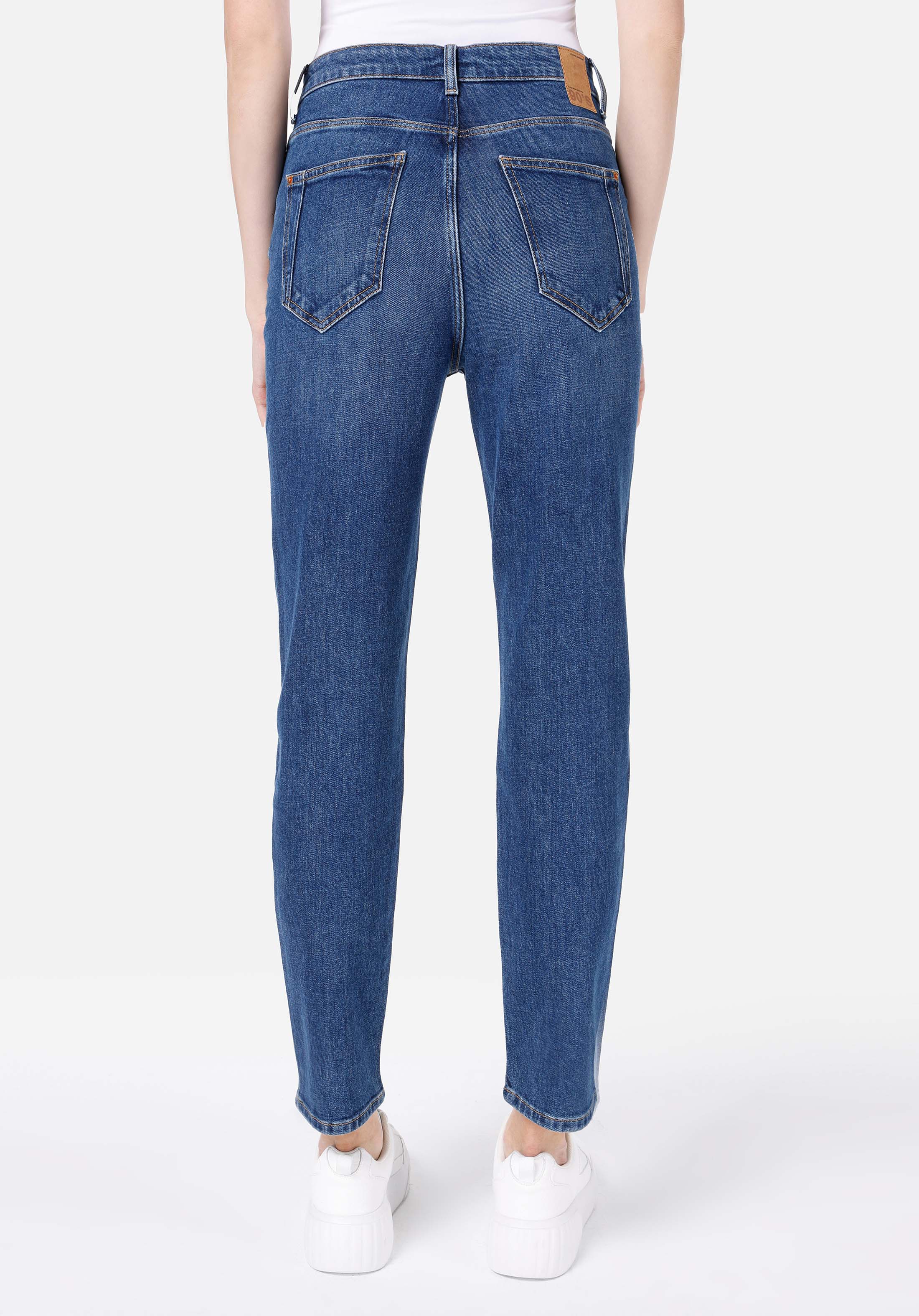 Показать информацию о Mom fit slim leg женские джинсы из денима