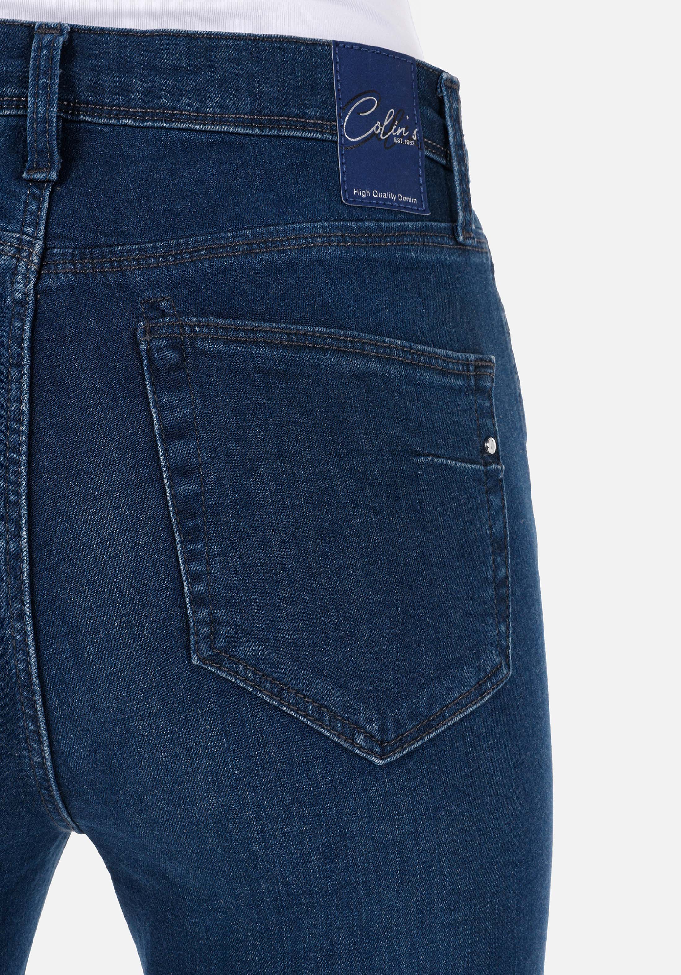 Показать информацию о Женские джинсы темный индиго slim fit