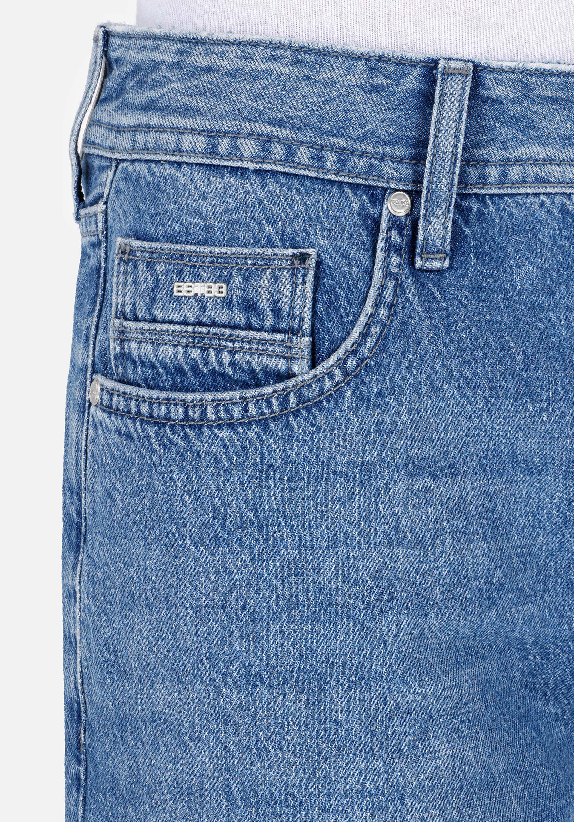 Показать информацию о Мужские джинсовые шорты индиго straight fit низкая посадка