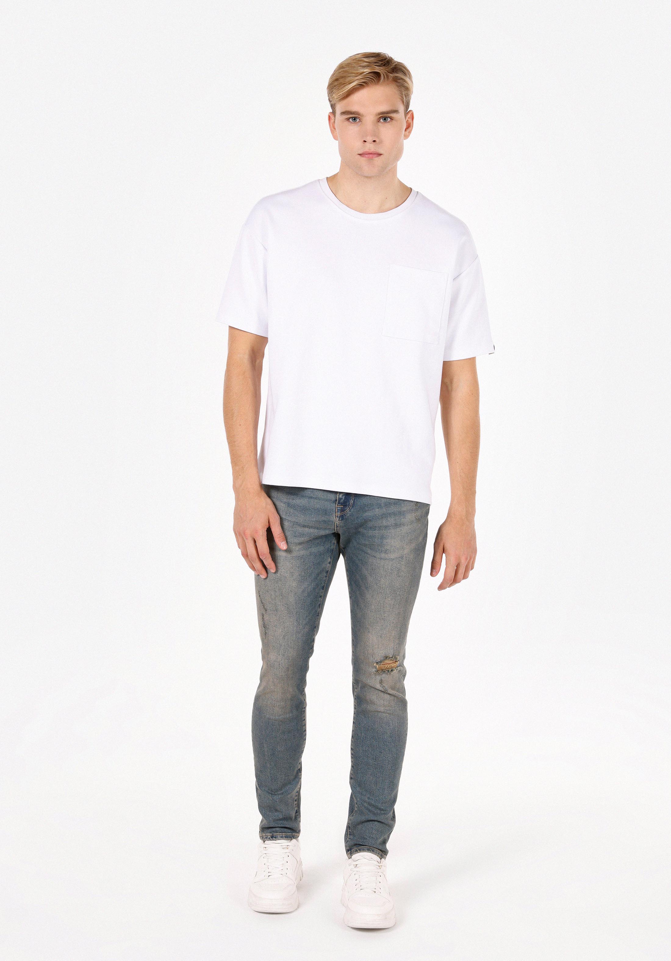 Показать информацию о Мужские индиго джинсы slim fit