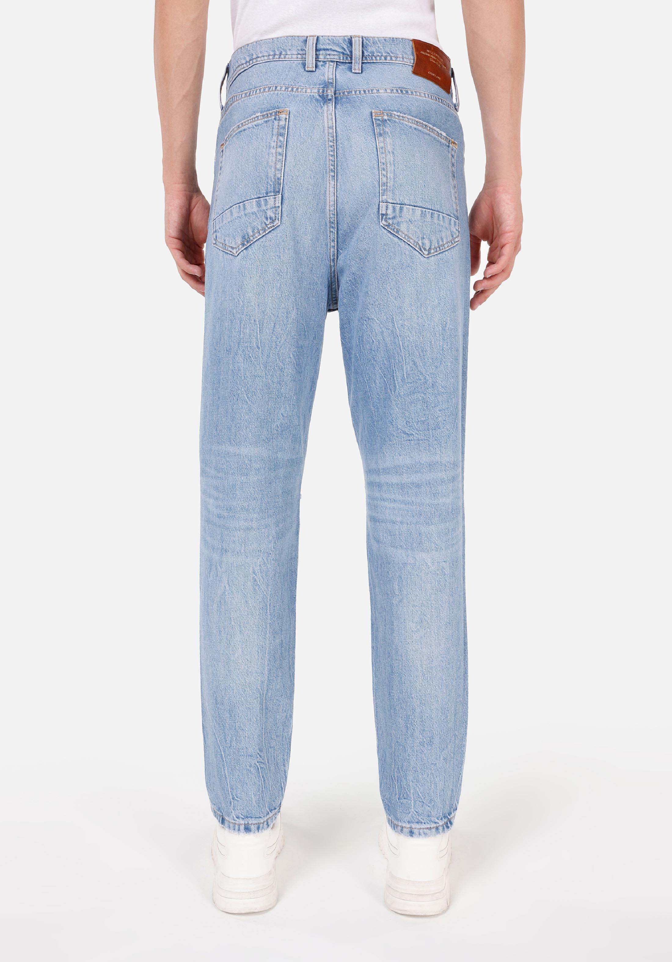 Показать информацию о Мужские индиго джинсы loose tapered fit