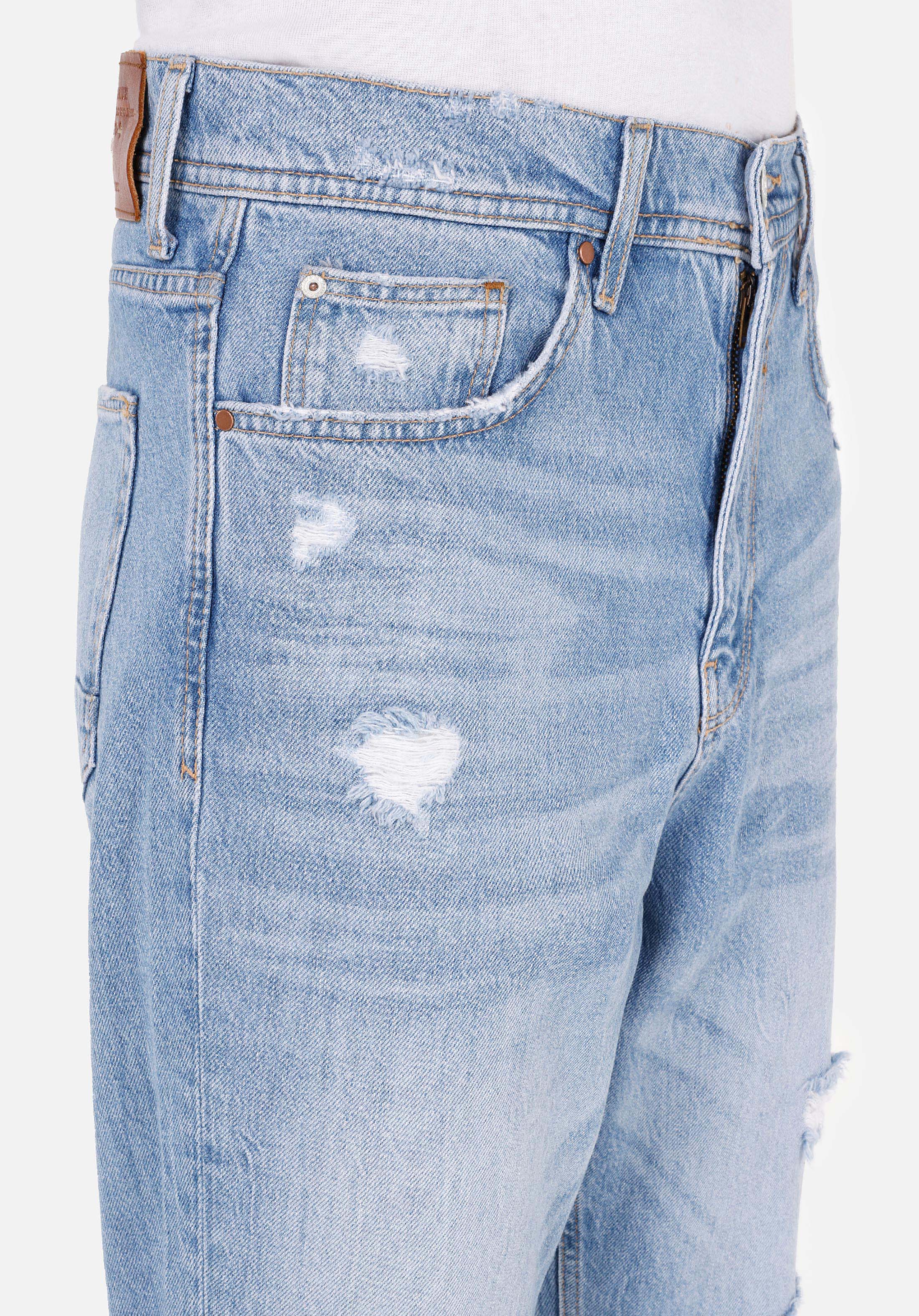 Показать информацию о Мужские индиго джинсы loose tapered fit