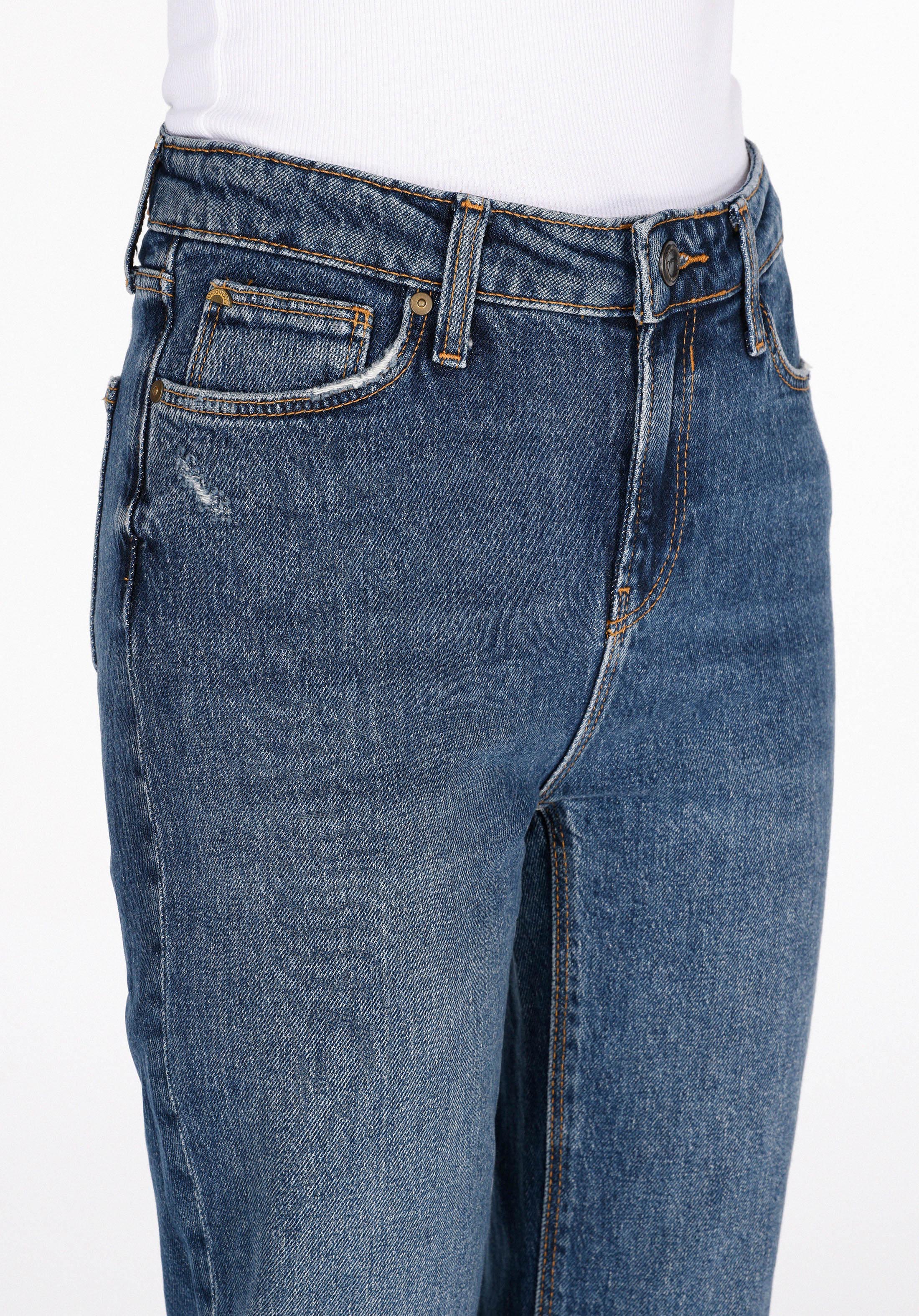 Показать информацию о Женские джинсы индиго slim fit прямые средняя посадка