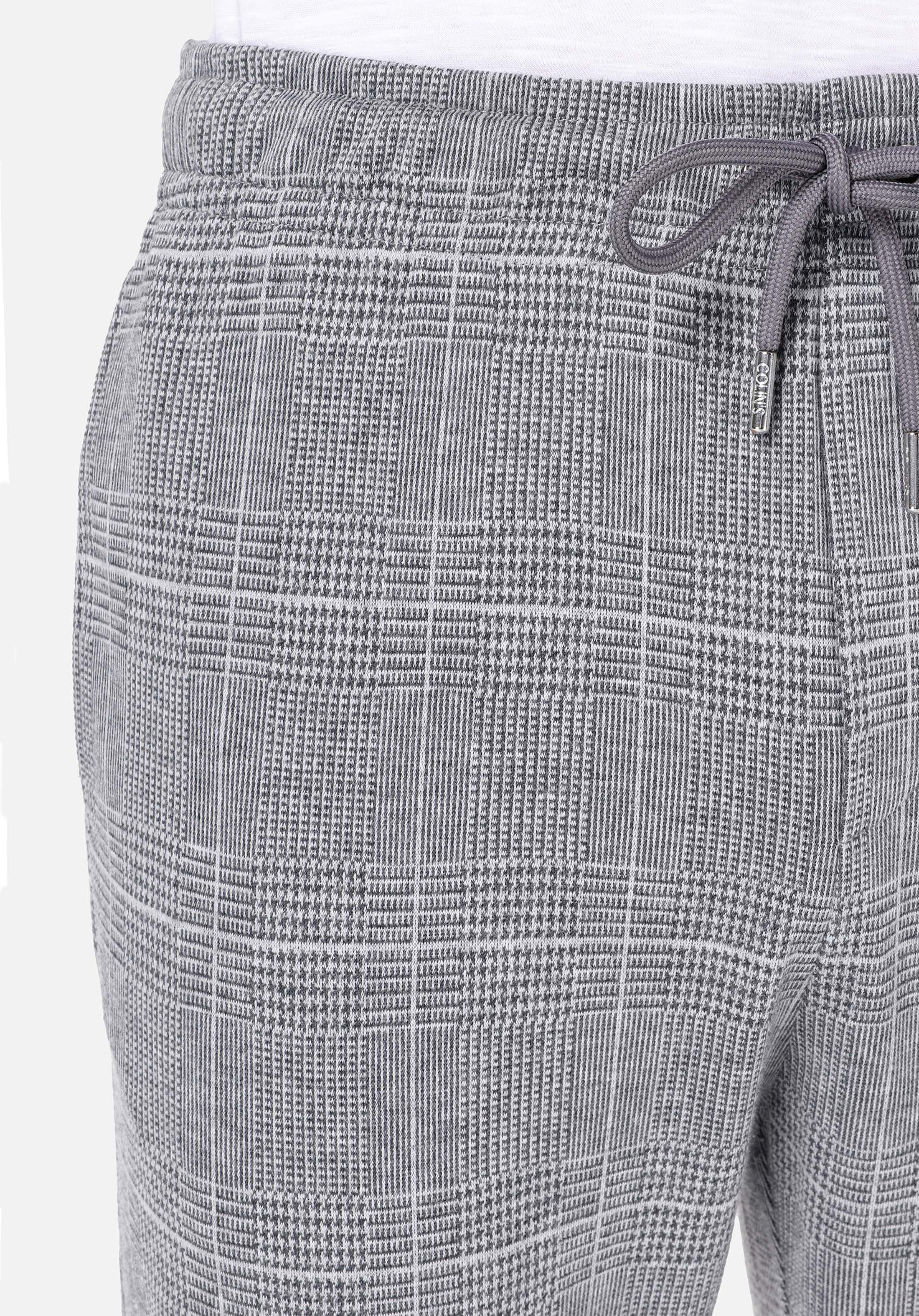 Показать информацию о Мужские серые спортивные штаны в клетку slim fit средняя посадка