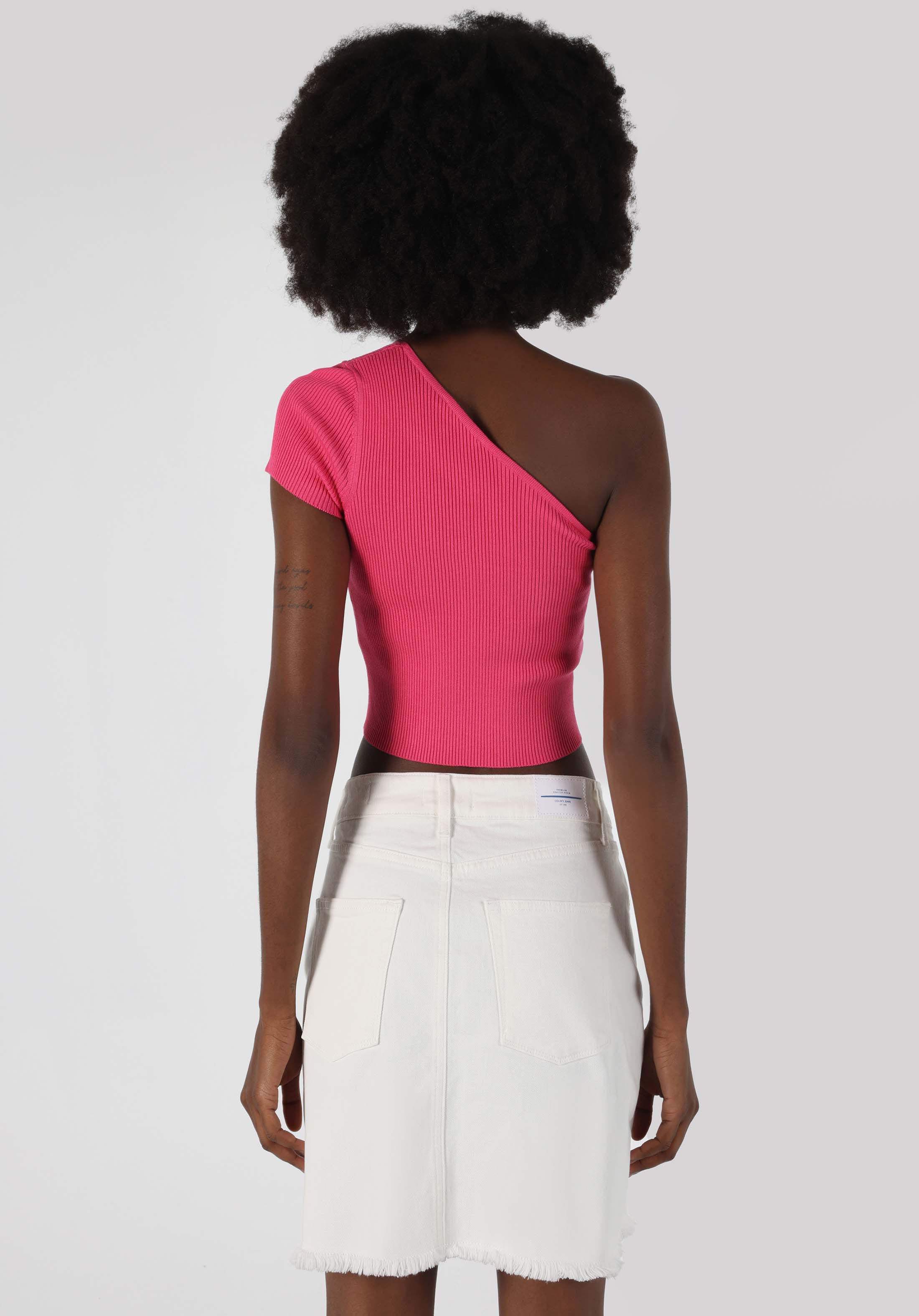 Показать информацию о Slim fit бретельки прямая женская розовая футболка с коротким рукавом