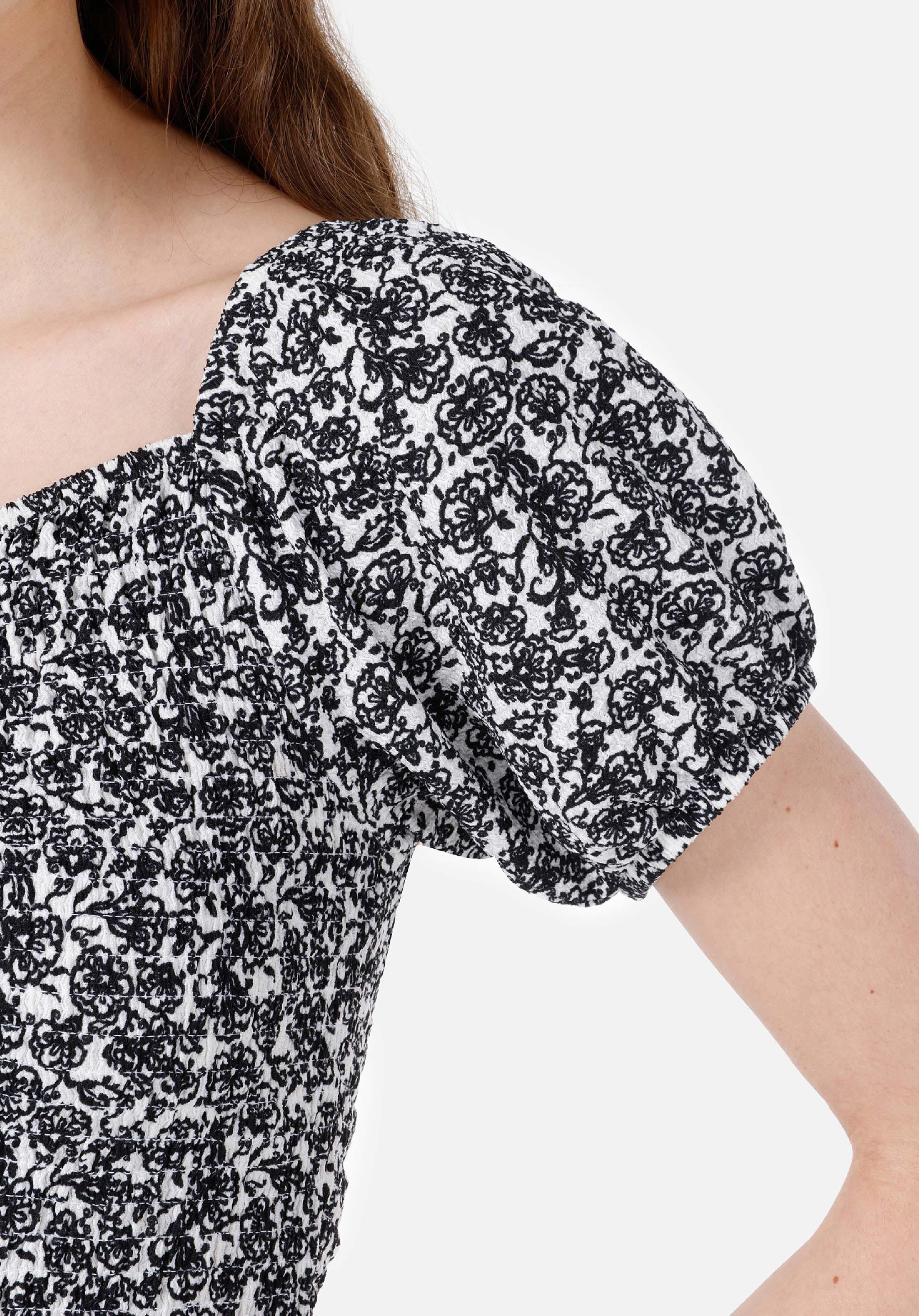 Показать информацию о Slim fit женская футболка с v-образным вырезом и черным арбузом