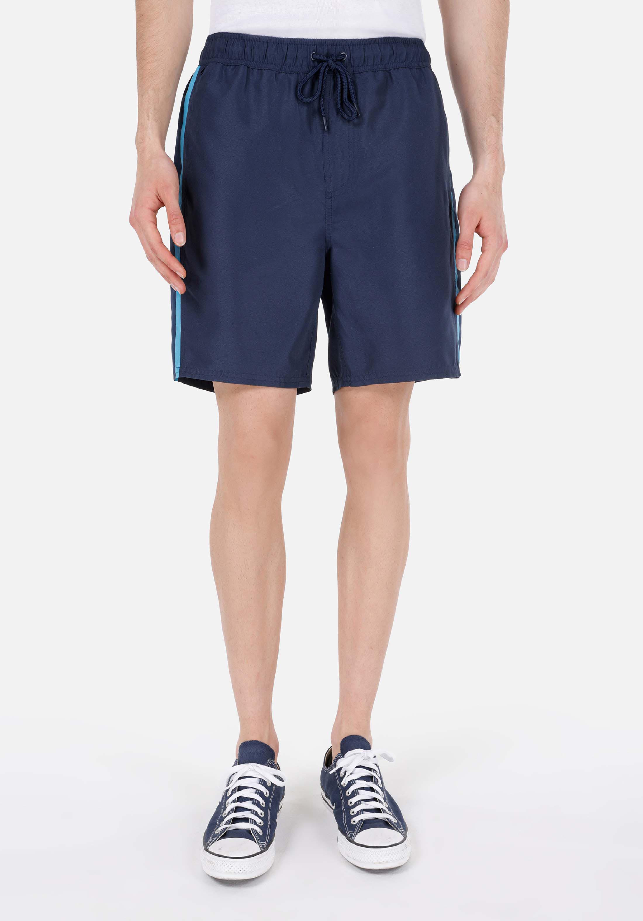 Показать информацию о Slim fit мужские темно-синие плавательные шорты