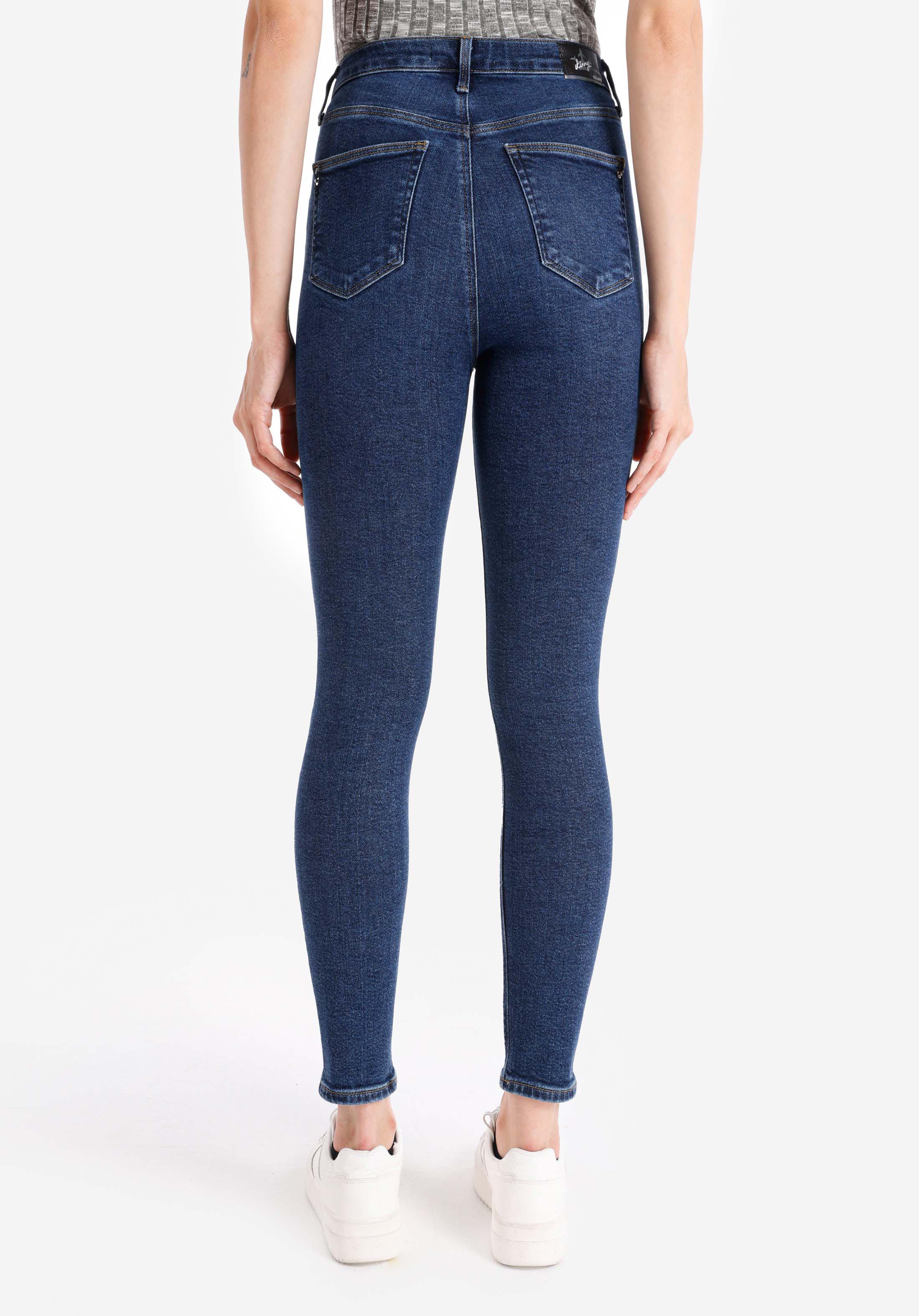 Показать информацию о Женские джинсы деним skinny fit завышенная посадка