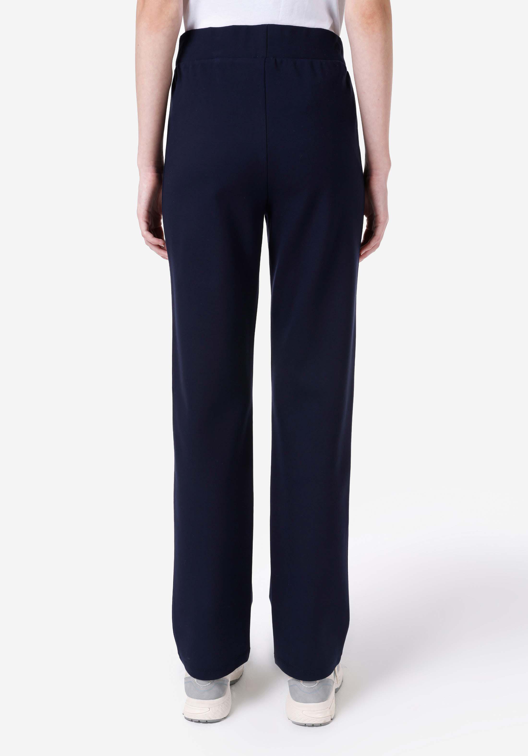Показать информацию о Штаны женские синие (navy blue) regular fit с посадкой на талии