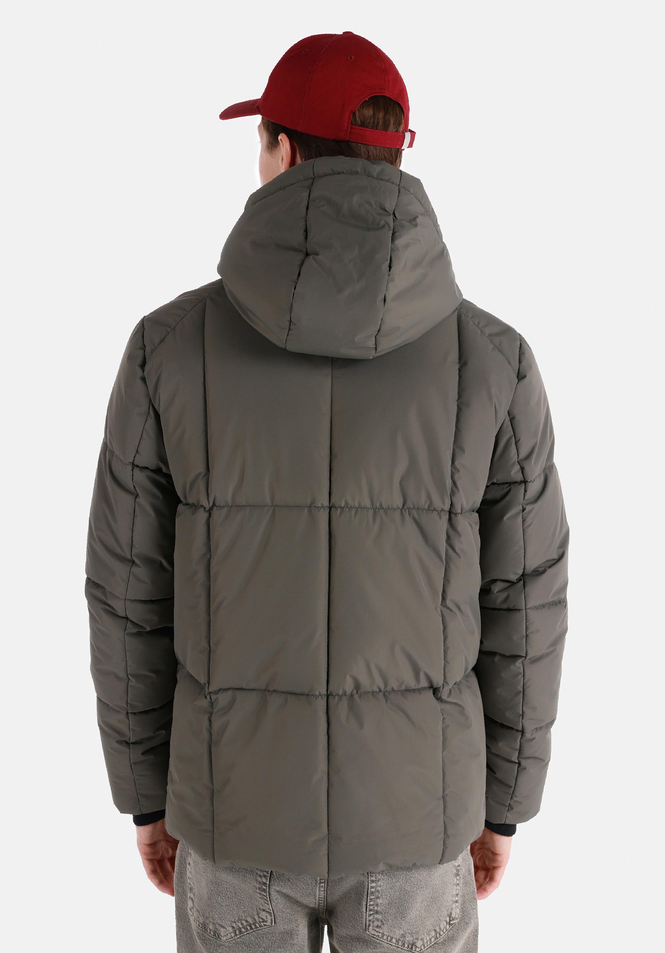 Показать информацию о Slim fit мужское зеленое пальто