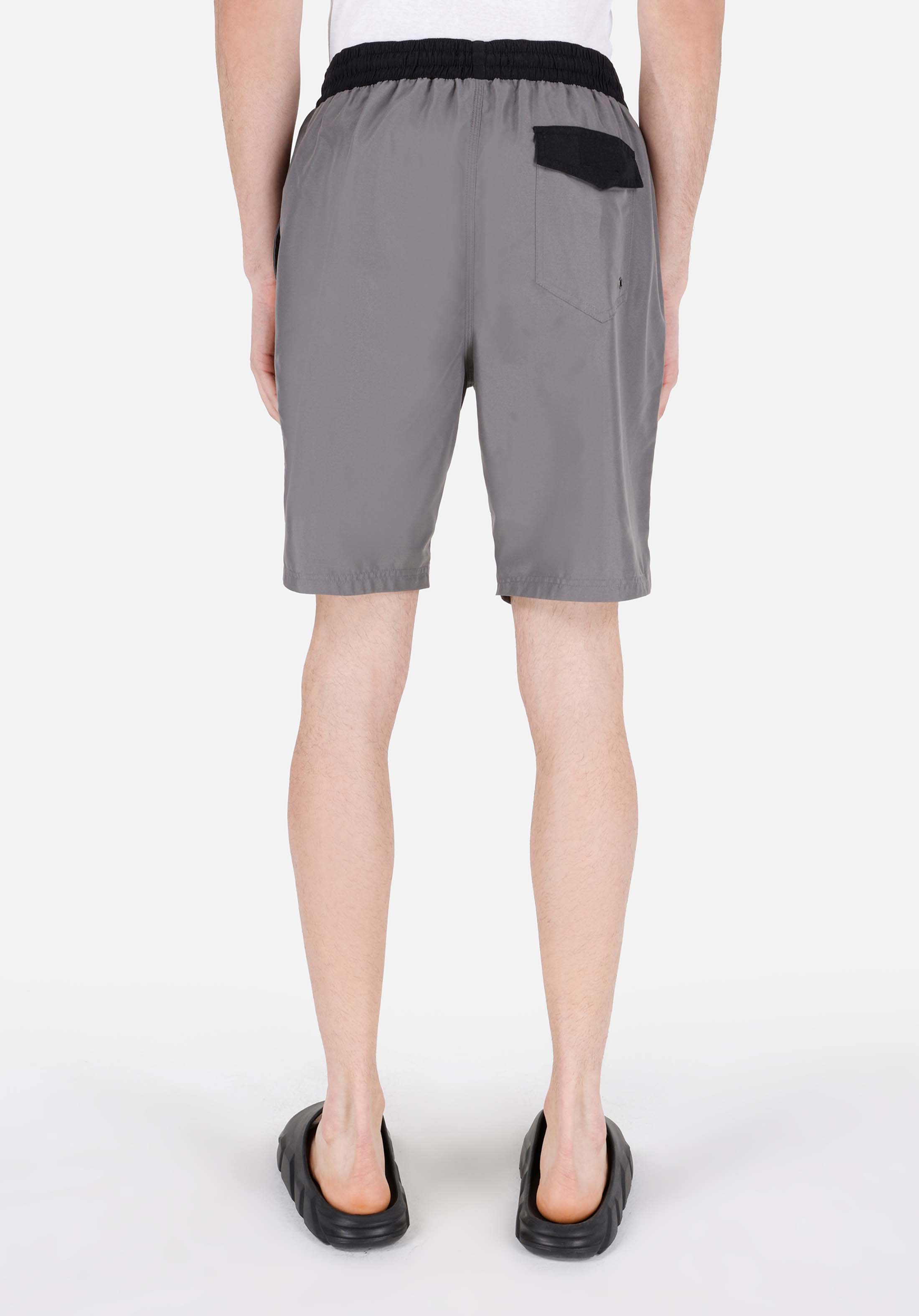 Показать информацию о Slim fit мужские антрацитовые плавательные шорты