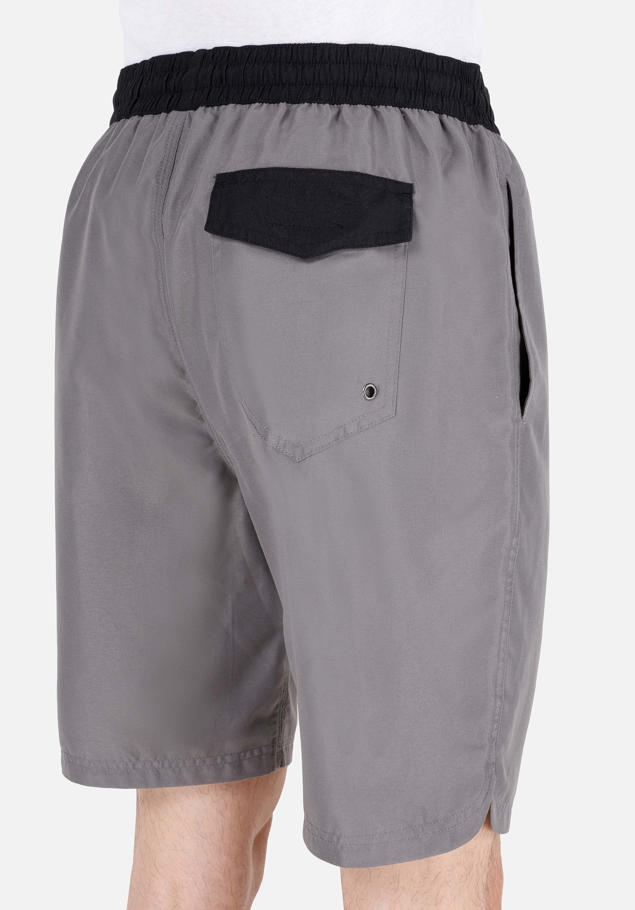 Показать информацию о Slim fit мужские антрацитовые плавательные шорты