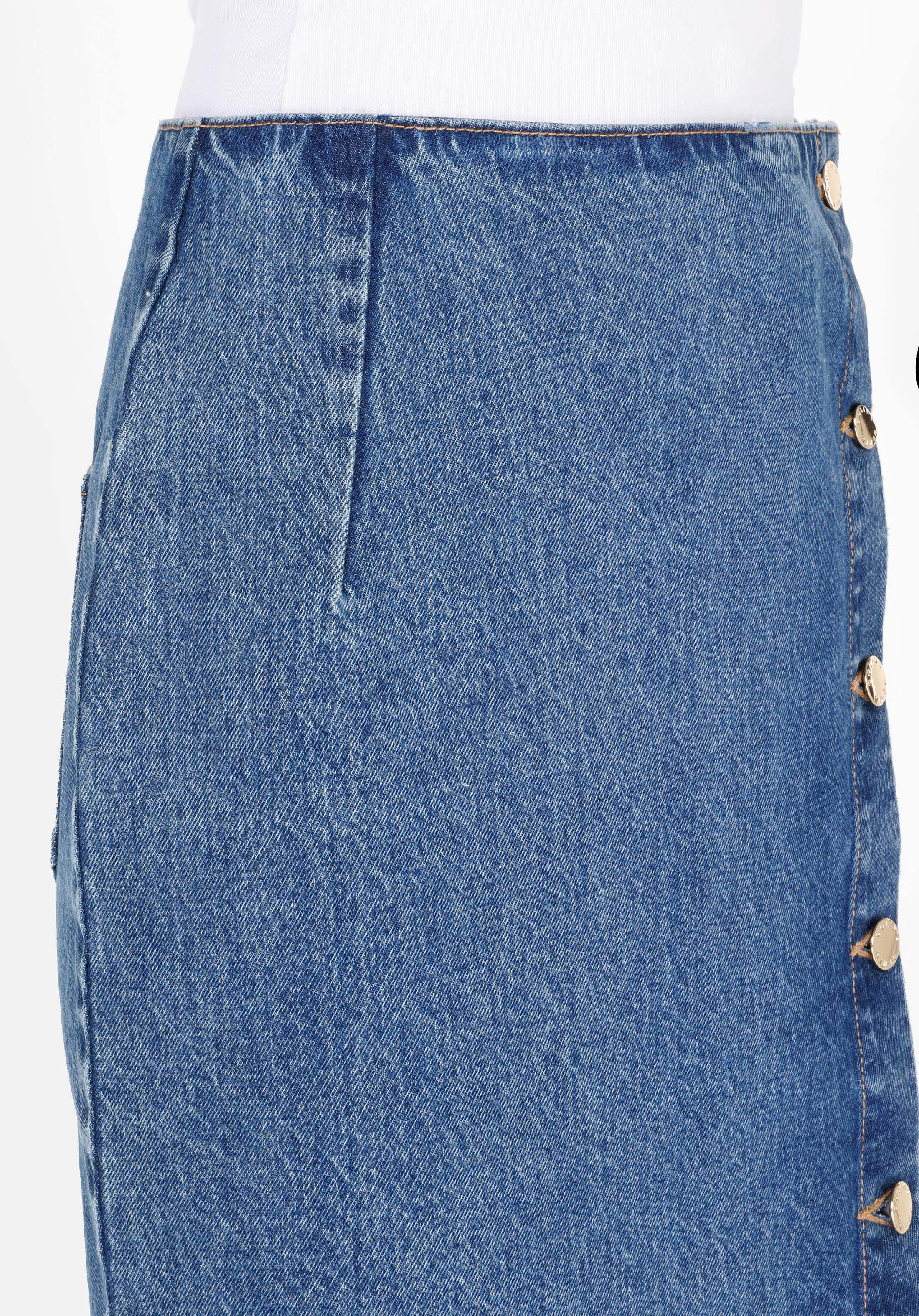 Показать информацию о Женская синяя облегающая юбка