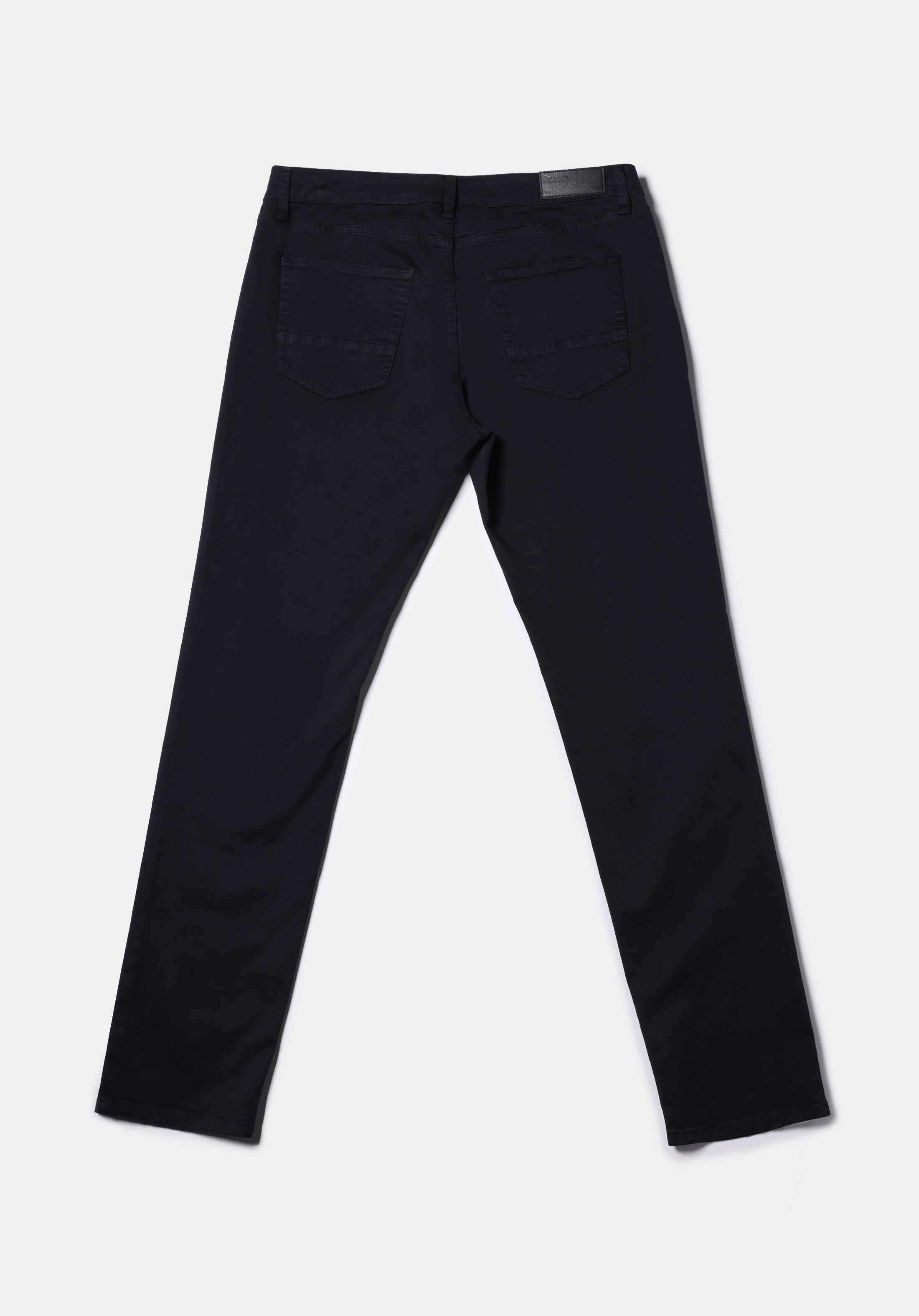 Показать информацию о Мужские тёмно-синие прямые брюки с заниженной посадкой