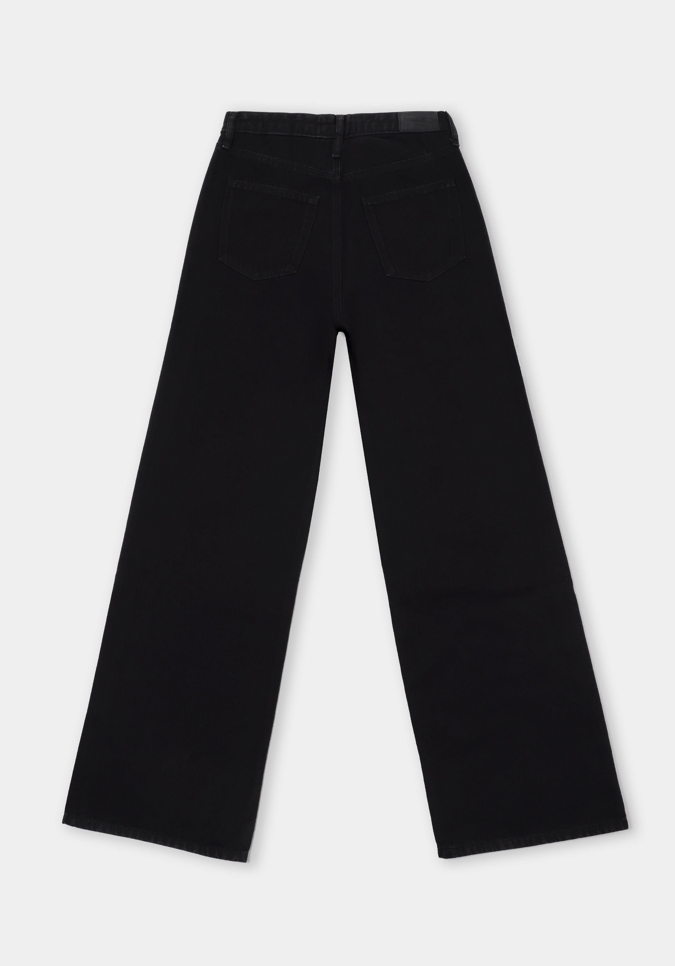 Показать информацию о Женские джинсы стандартного кроя с высокой посаткой и широкими штанинами