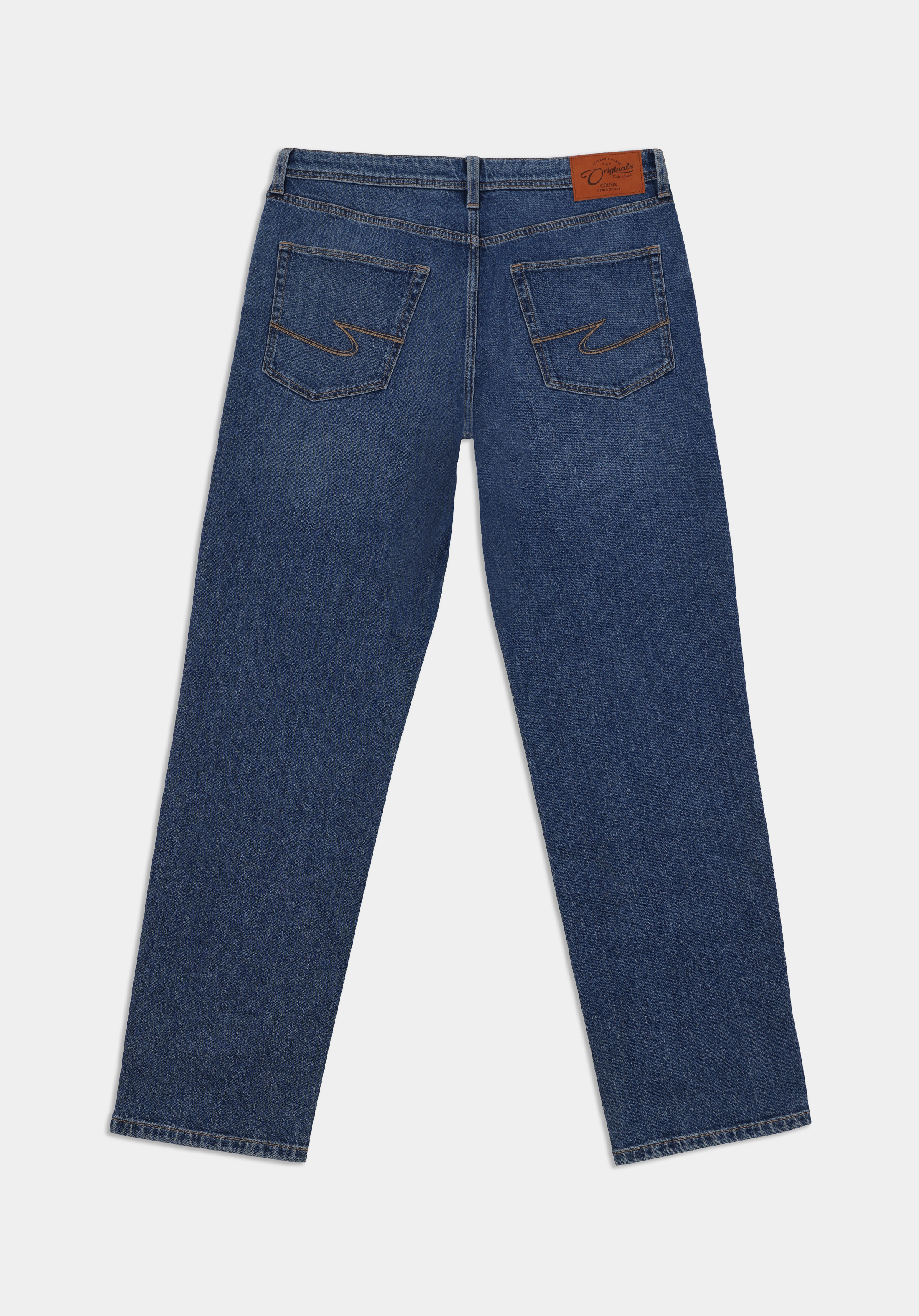 Показать информацию о Мужские джинсы прямой посадки Loose Straight Fit цвета индиго