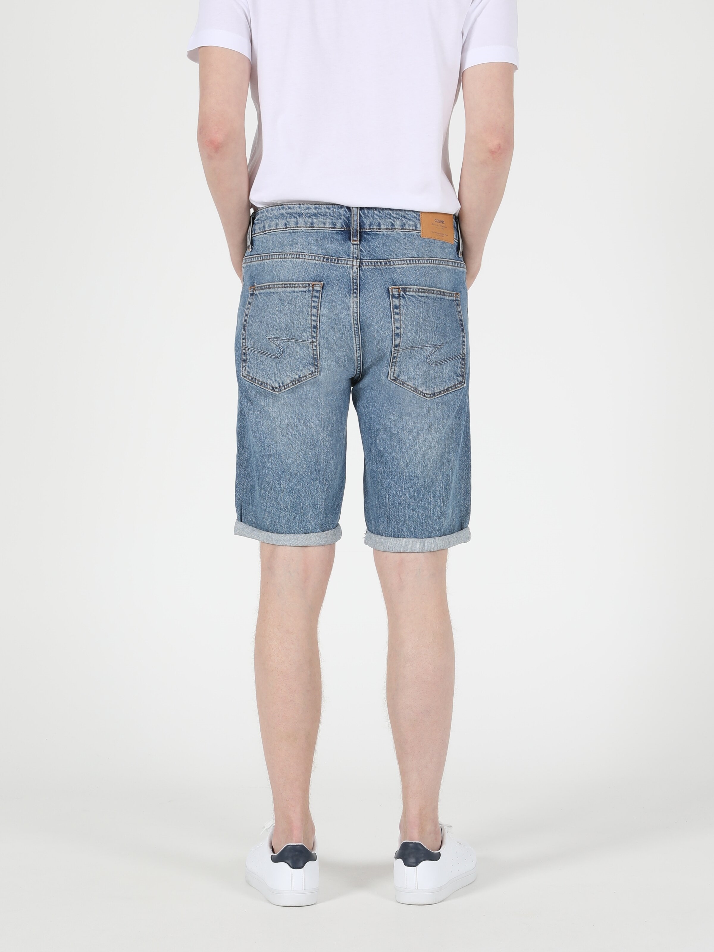 regular fit jean shorts