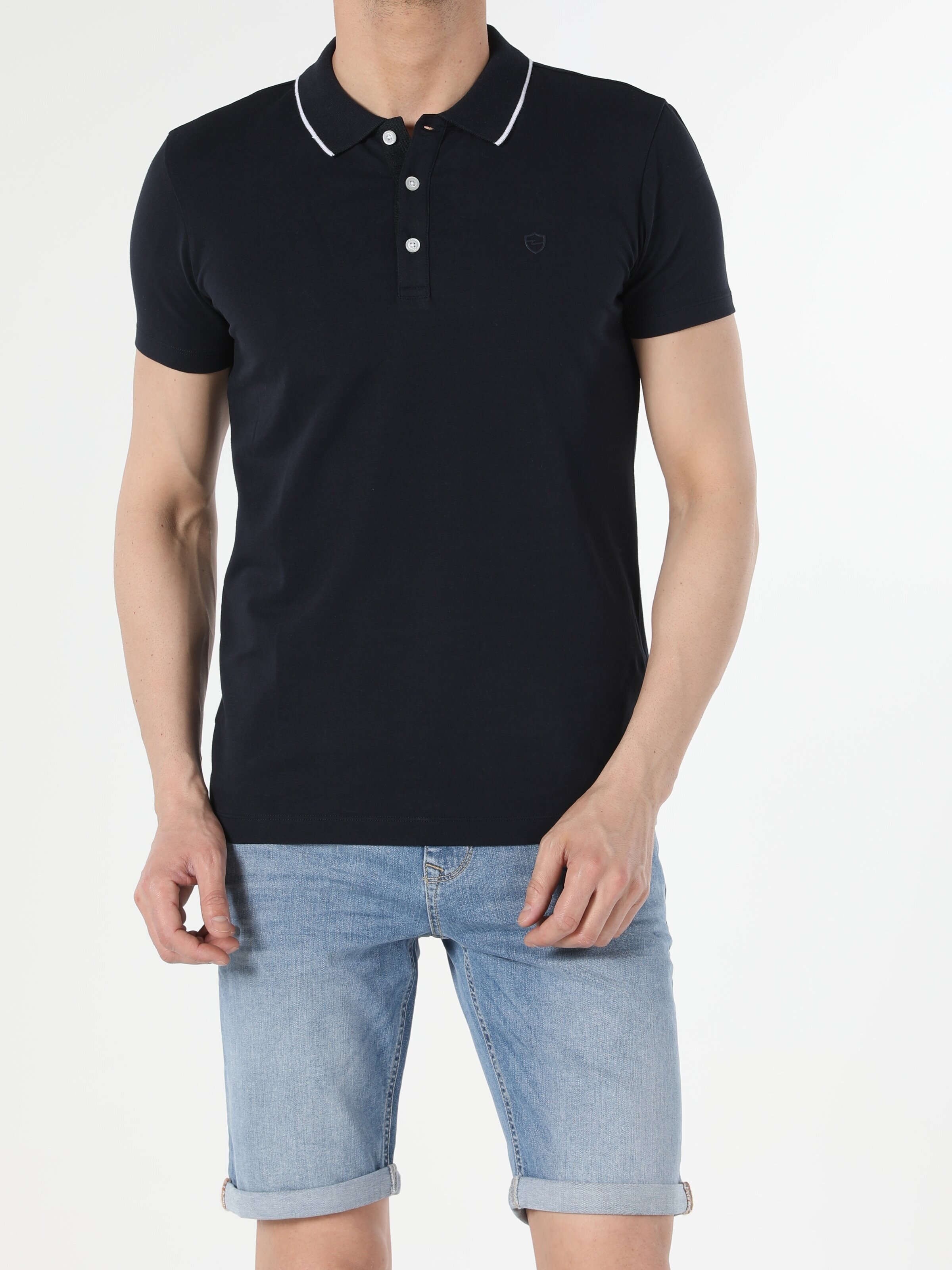 diesel polo shirt denim collar
