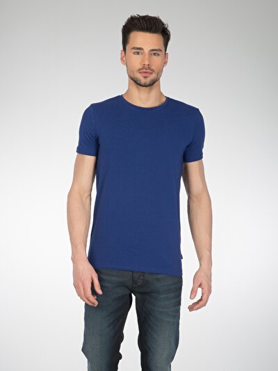 COLIN'S синий мужской футболки короткий рукав