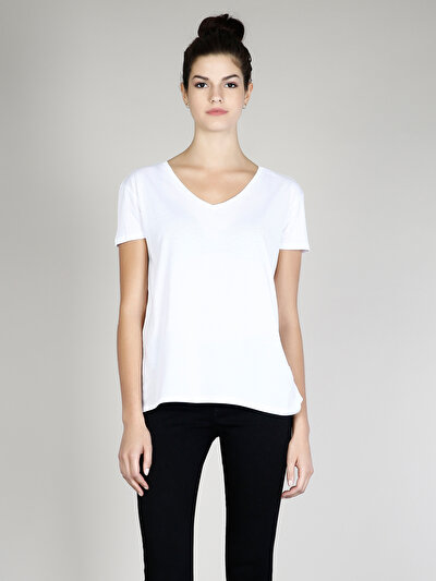 COLIN'S белый женский футболки короткий рукав