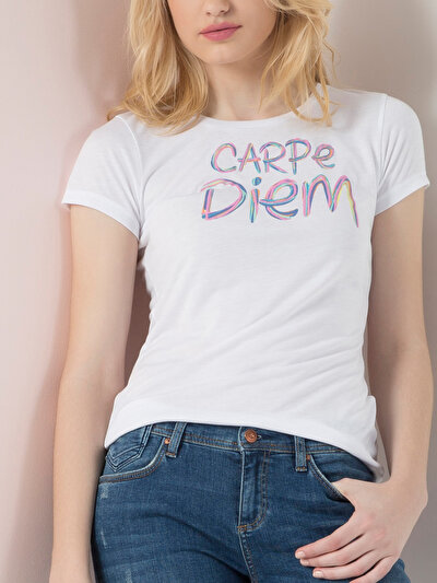 COLIN'S белый женский футболки короткий рукав