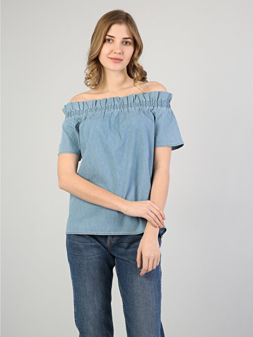 Показать информацию о Женская рубашка с коротким рукавом regular fit CL1043861
