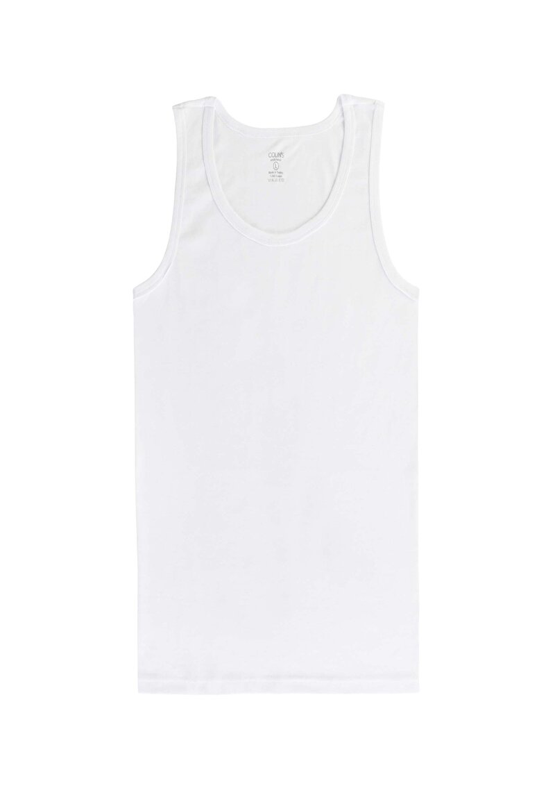 Изображение Мужская белая майка modern fit