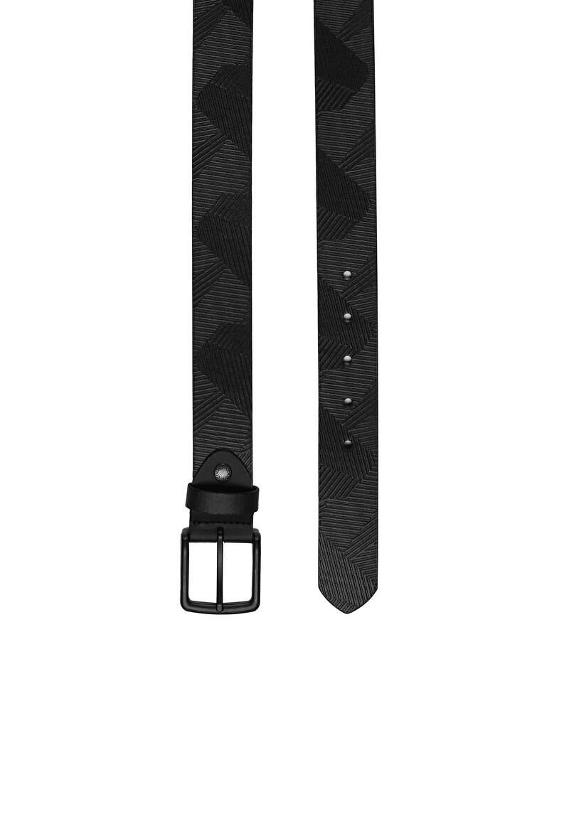 Изображение Мужской ремень черного цвета