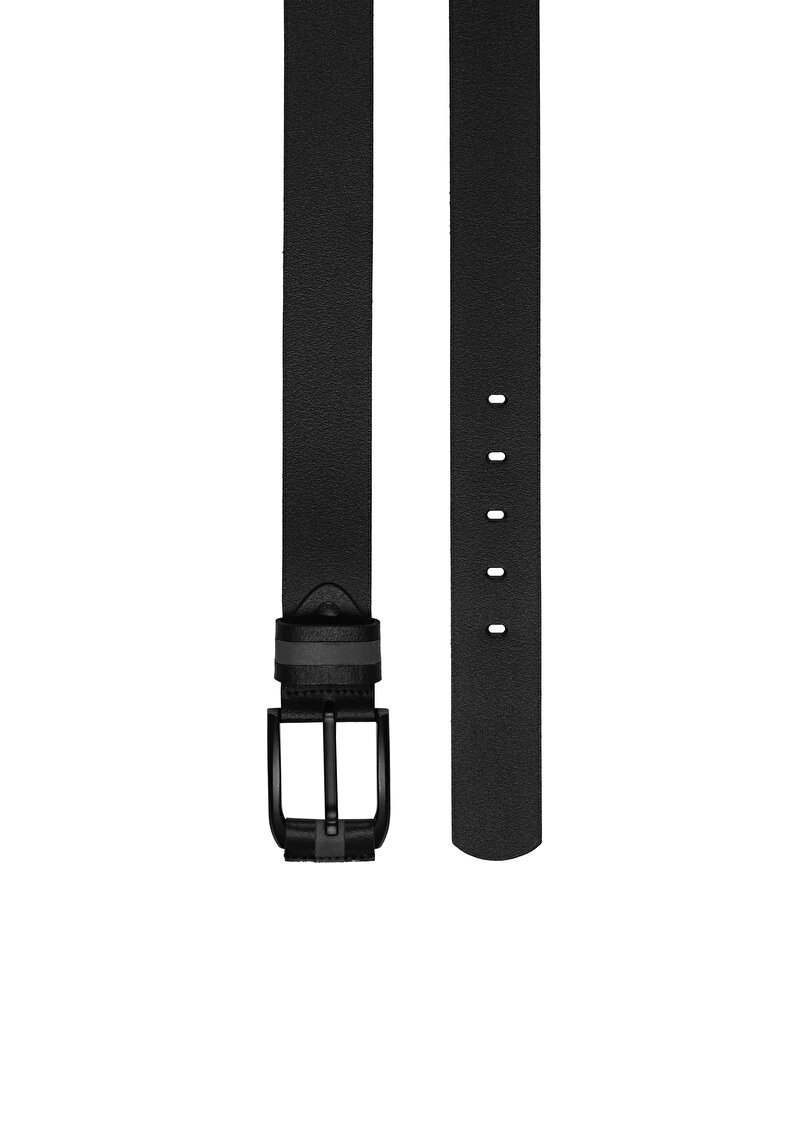 Изображение Мужской ремень черного цвета