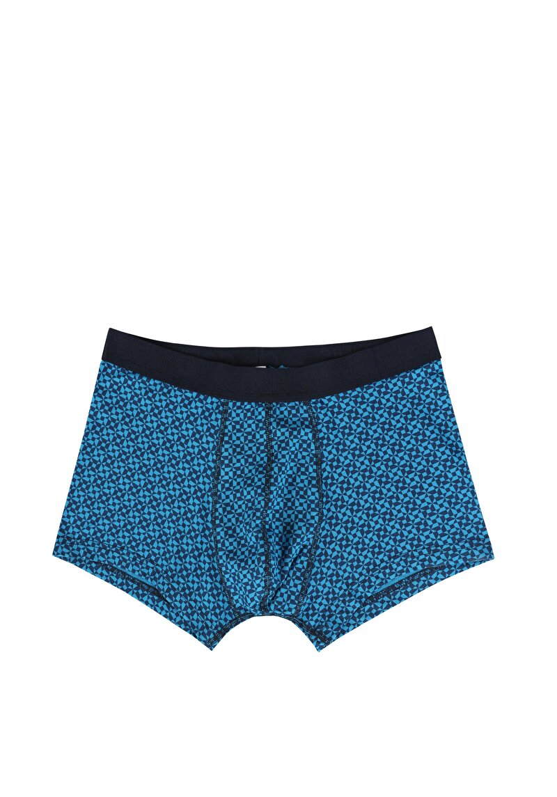 Изображение Мужские синие боксеры с принтом modern fit