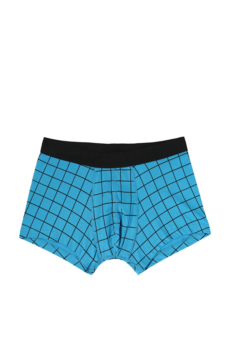 Изображение Мужские синие боксеры с принтом modern fit