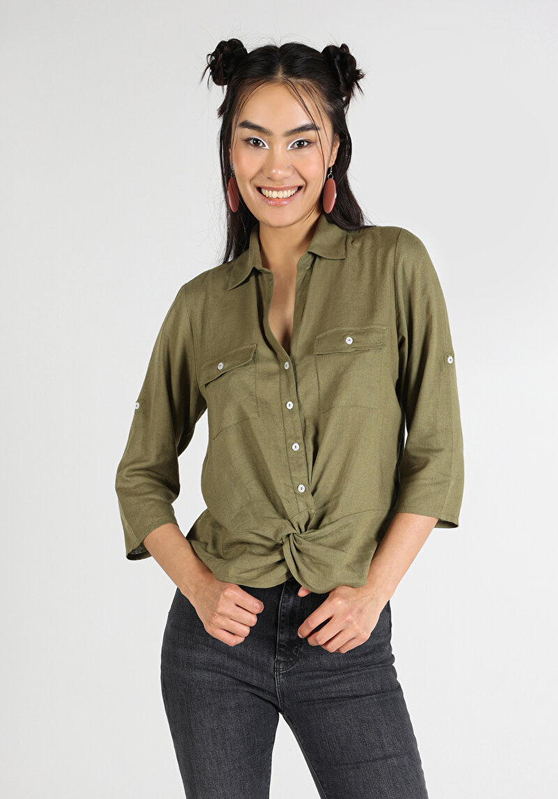 Изображение Женская блузка длинный рукав